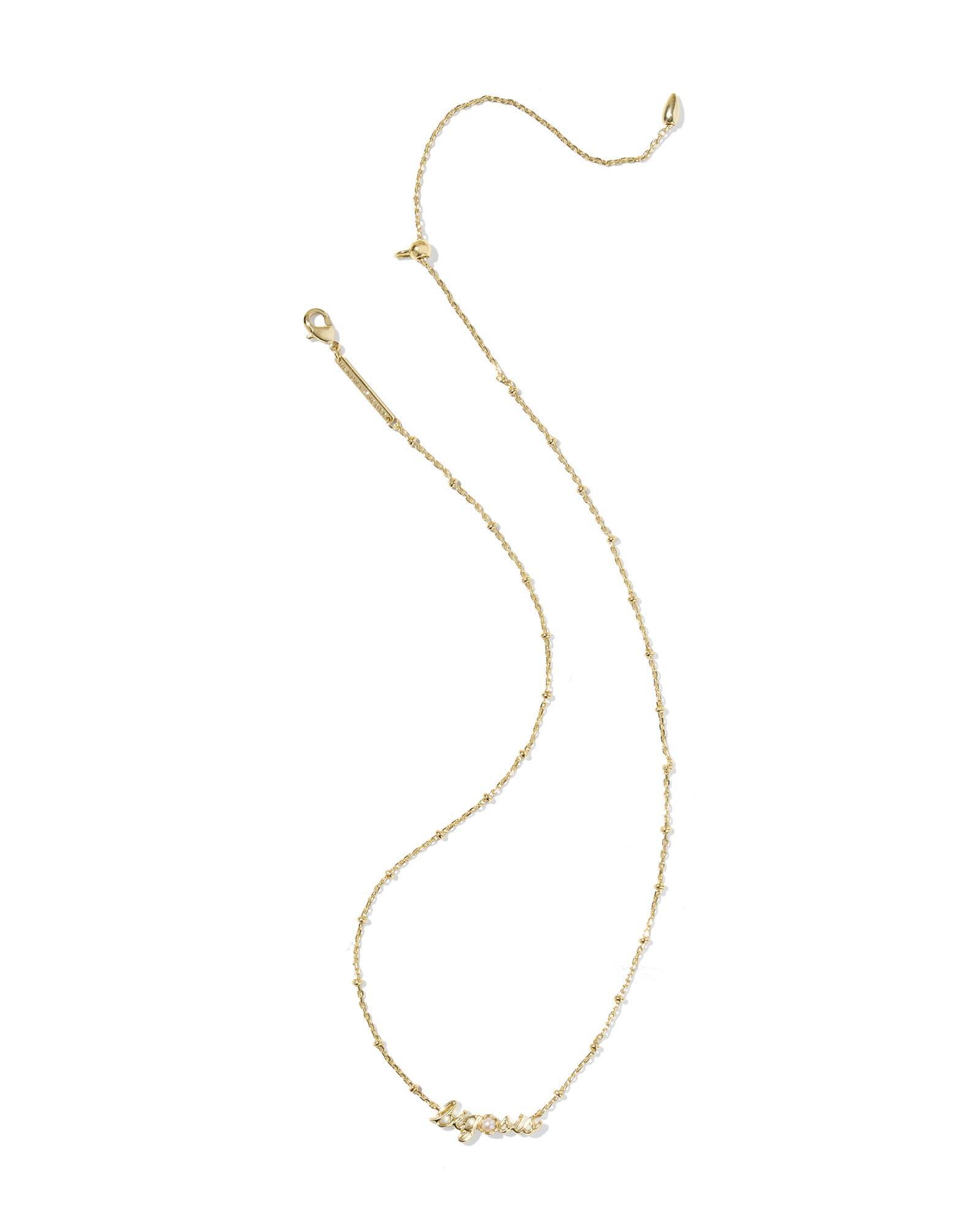 Big Sis Gold Short Pendant Necklace Product Image