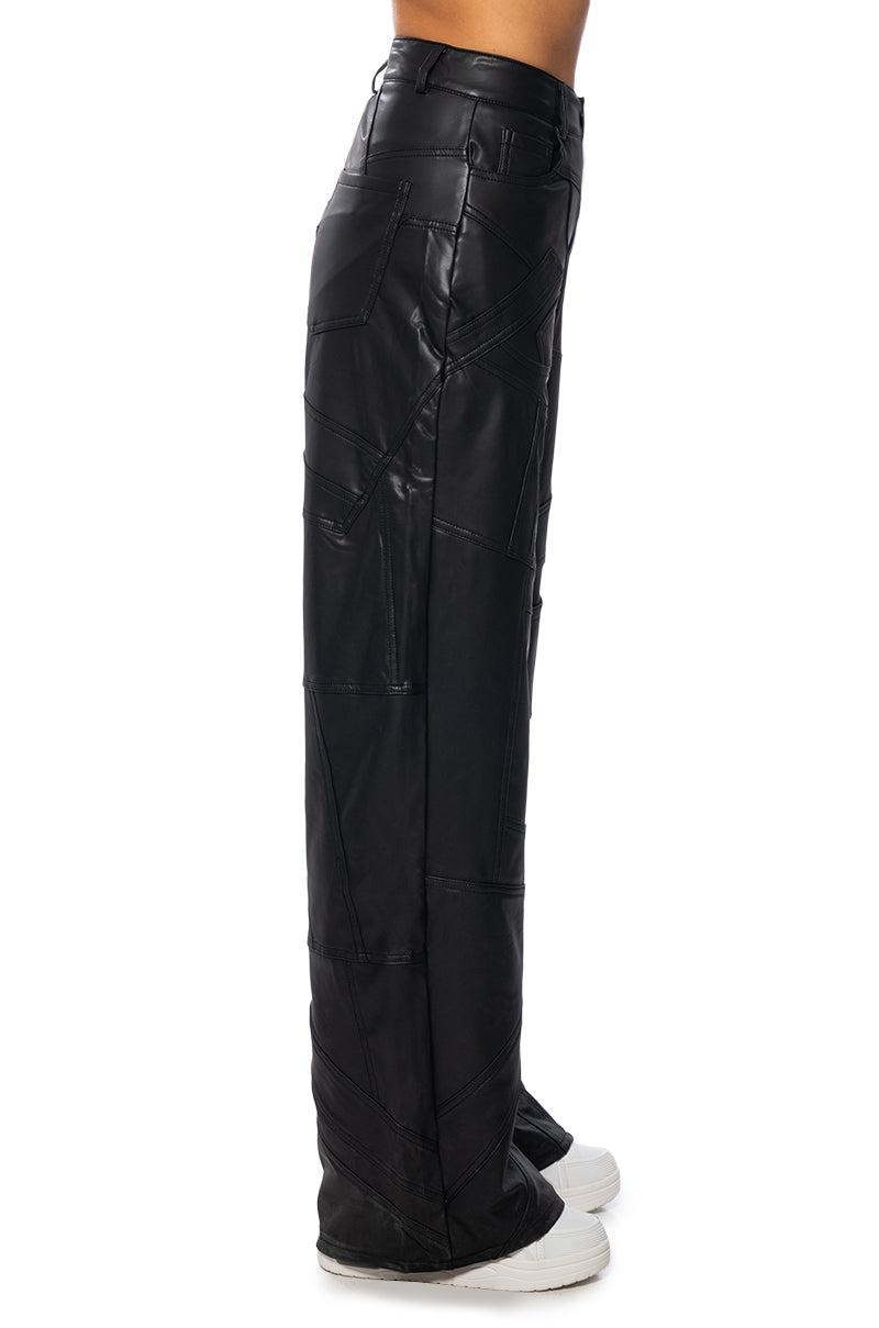 EXTREME STRETCH PATCHWORK WIDE LEG PANT Product Image