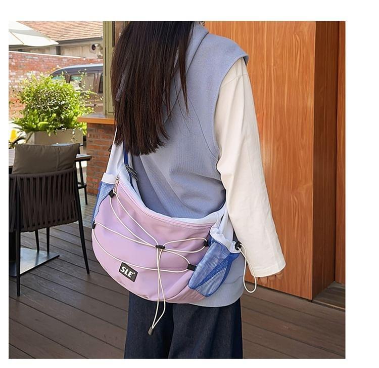 Drawstring Nylon Crossbody Bag Product Image