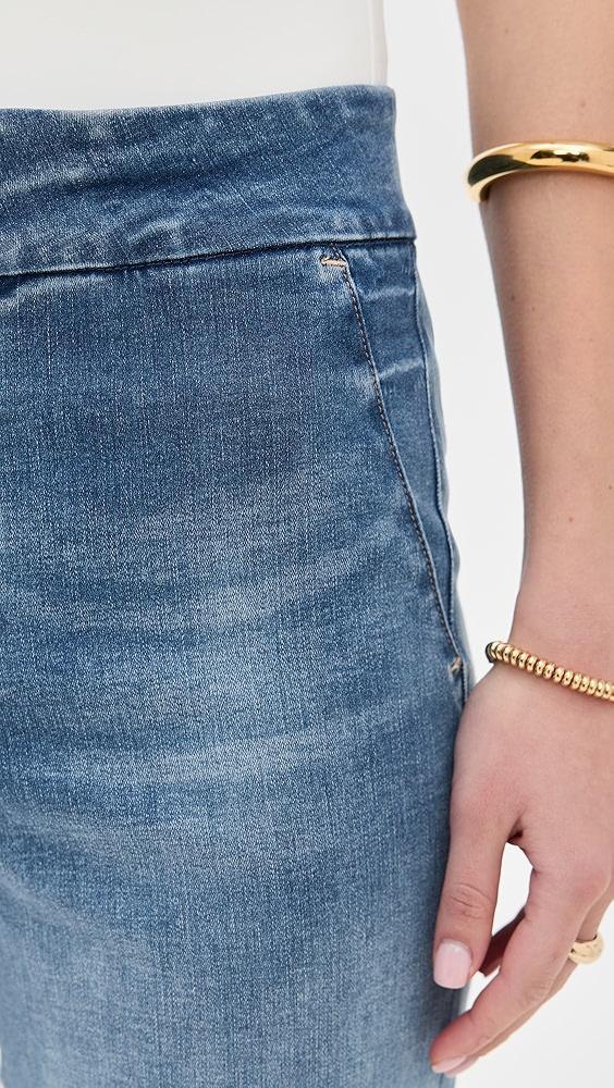 alice + olivia Quinn High Rise Cropped Bootcut Jeans | Shopbop Product Image