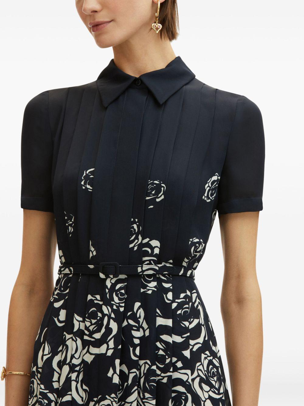 rose-print midi dress Product Image