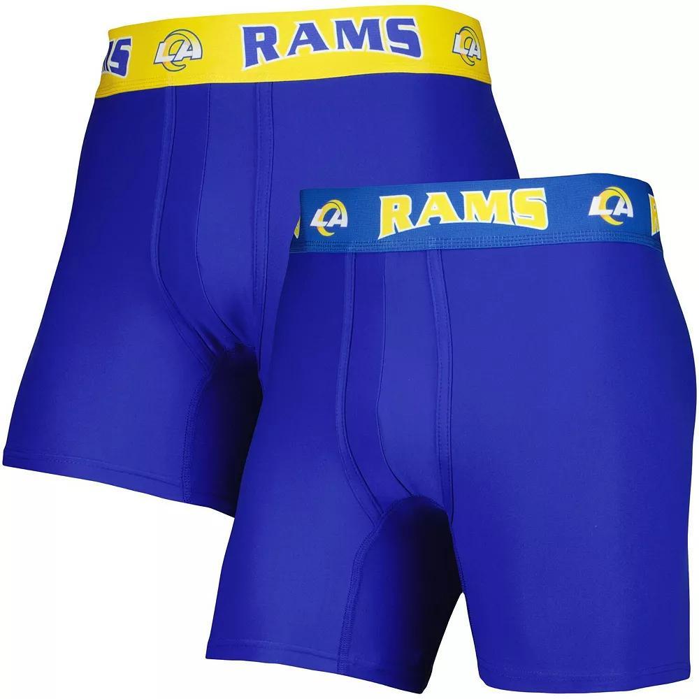 Men's Concepts Sport Royal/Gold Los Angeles Rams 2-Pack Boxer Briefs Set, Size: 2XL, Blue Product Image