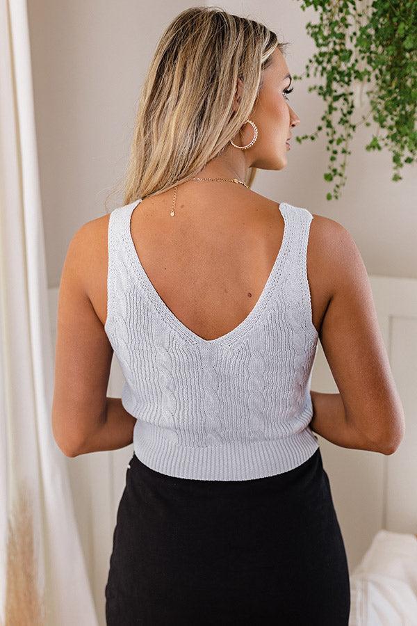 Biggest Smile Knit Top In Sky Blue Product Image