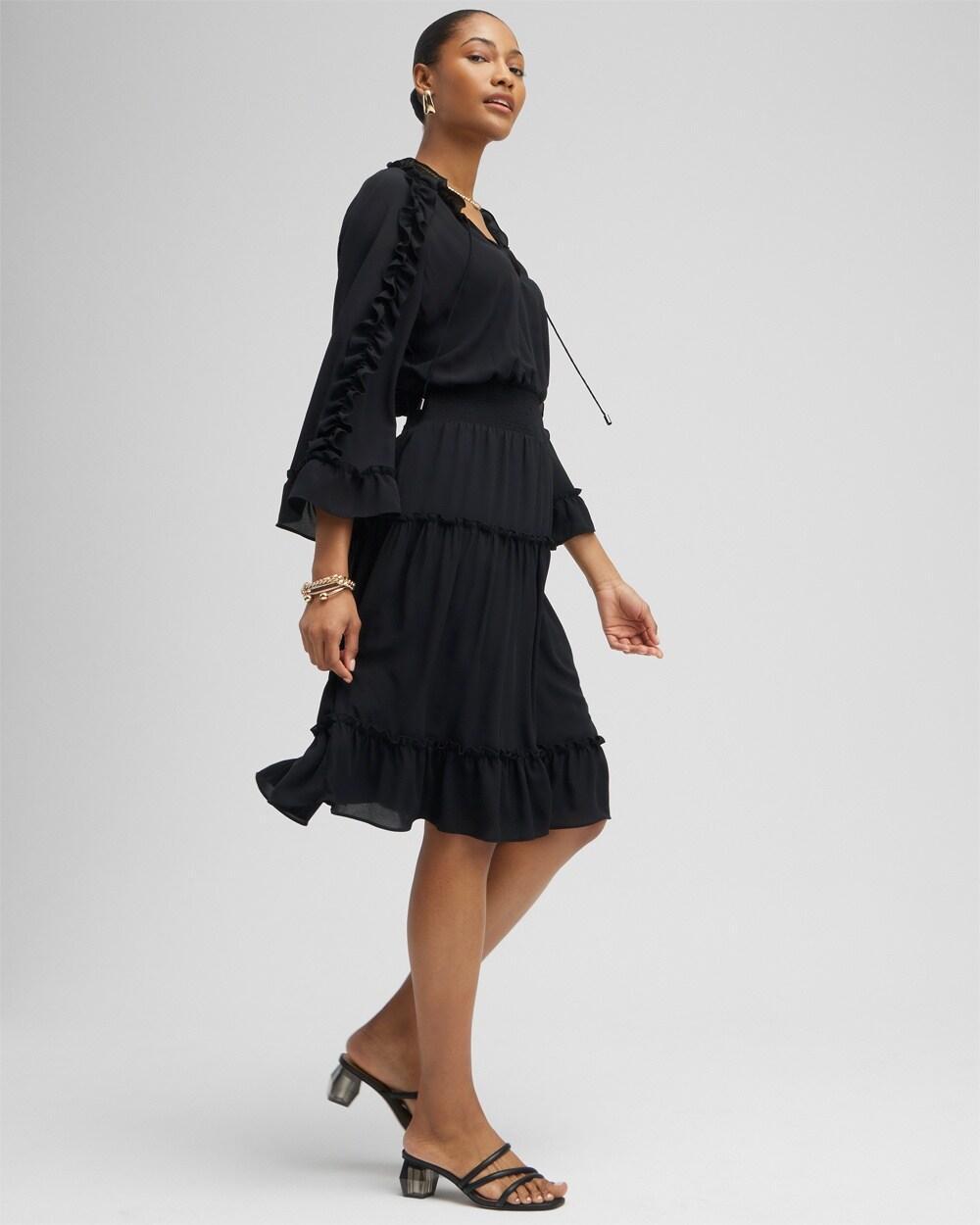 Ruffle Bell Sleeve Dress Product Image