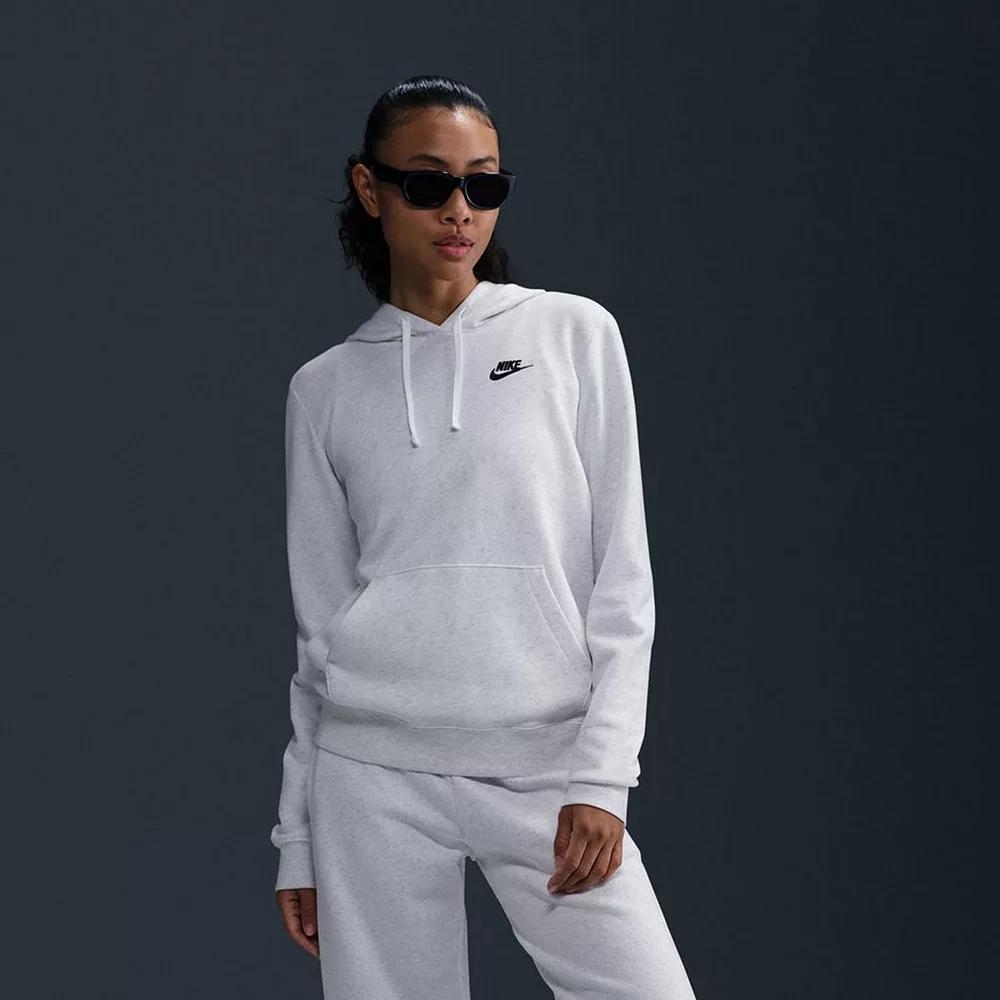 Women's Nike Sportswear Club Fleece Hoodie, Size: XS, Birch Grey Product Image