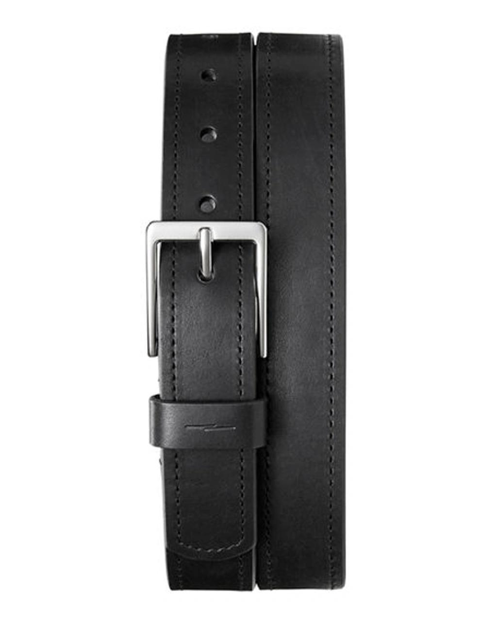 SHINOLA Men's Reversible Rectangular-buckle Leather Belt In Black Product Image