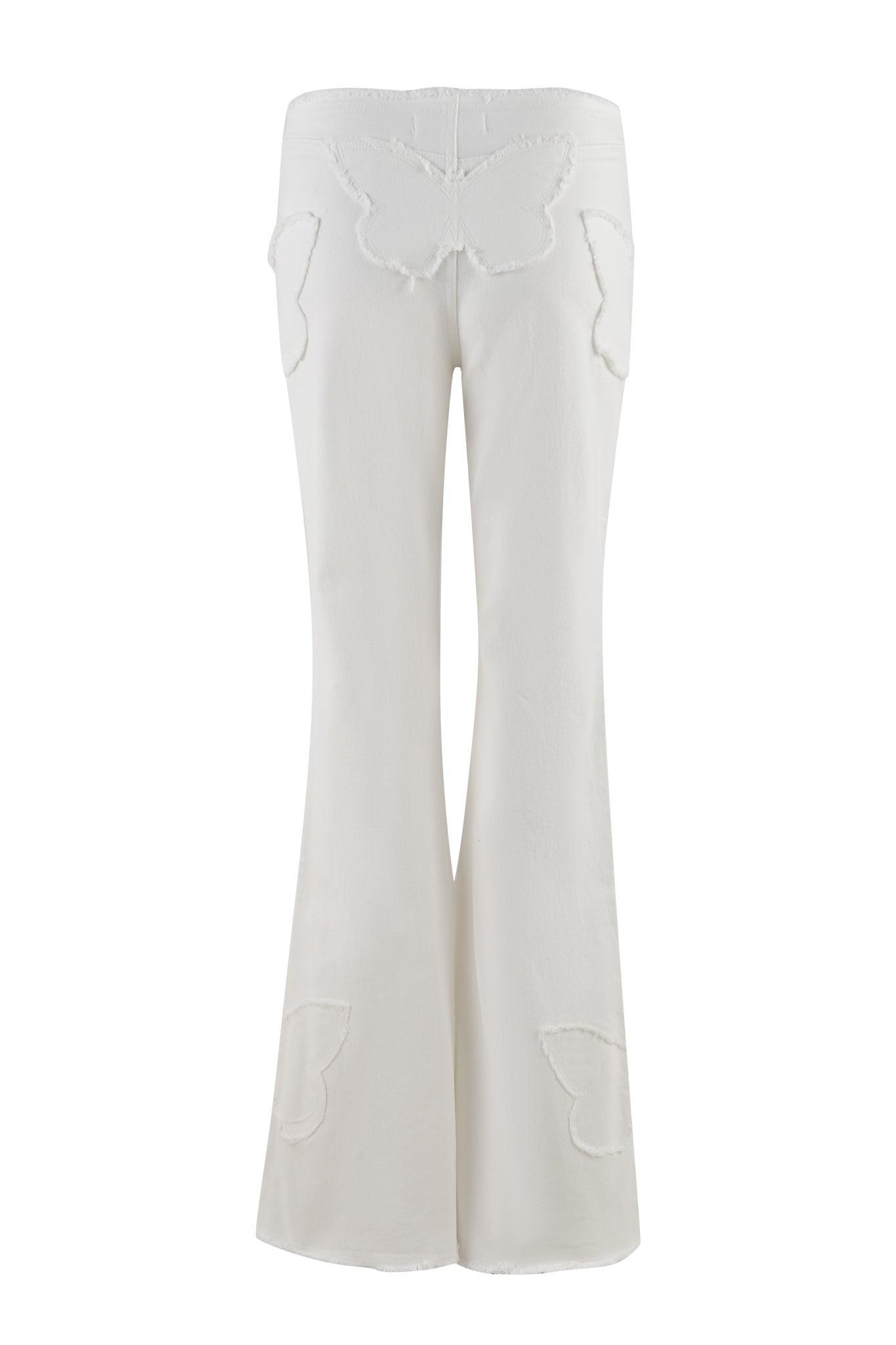 SAFFIYAH TOP - WHITE : DENIM Product Image