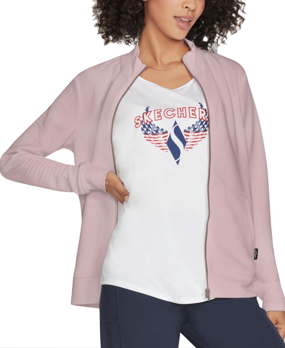 Women's Skechers® GOWALK™ Everywhere Zip-Up Jacket, Size: XL, Blue Iris Product Image