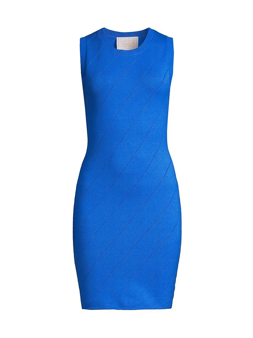 Womens Knit Pointelle Minidress Product Image