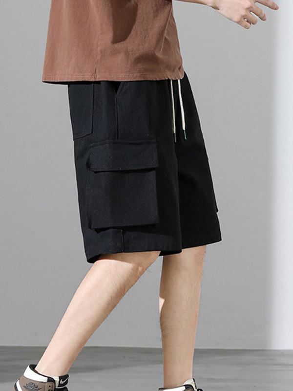 Men's Loose Large Pocket Casual Shorts Product Image
