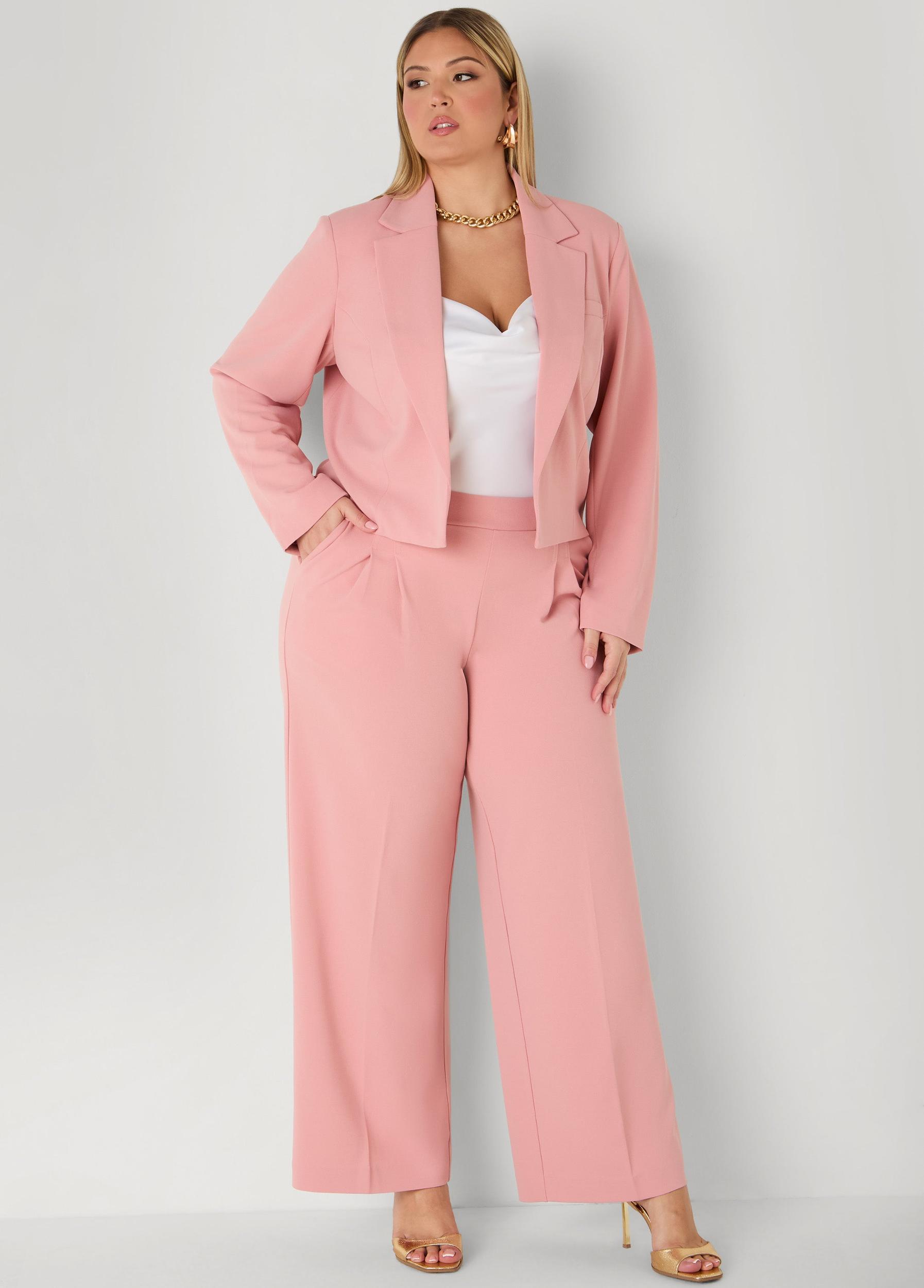 Open Front Cropped Blazer Product Image