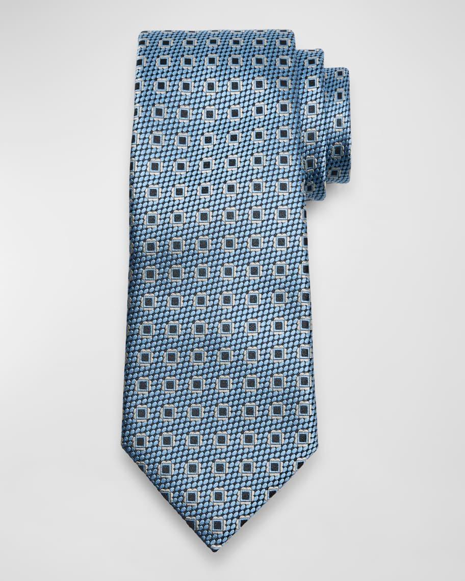 Mens Fancy Boxes Silk Tie Product Image