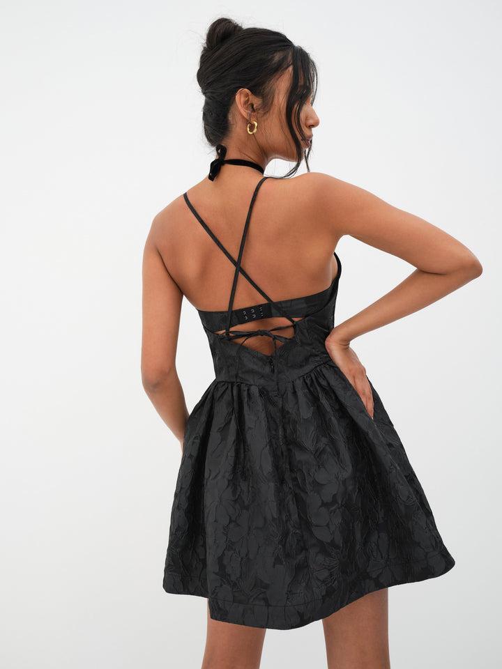 Faith Mini Dress — Black Product Image