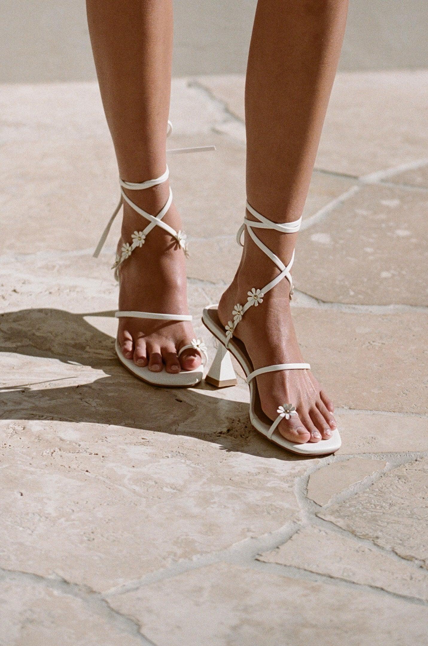 Bobbi Heels - White Product Image
