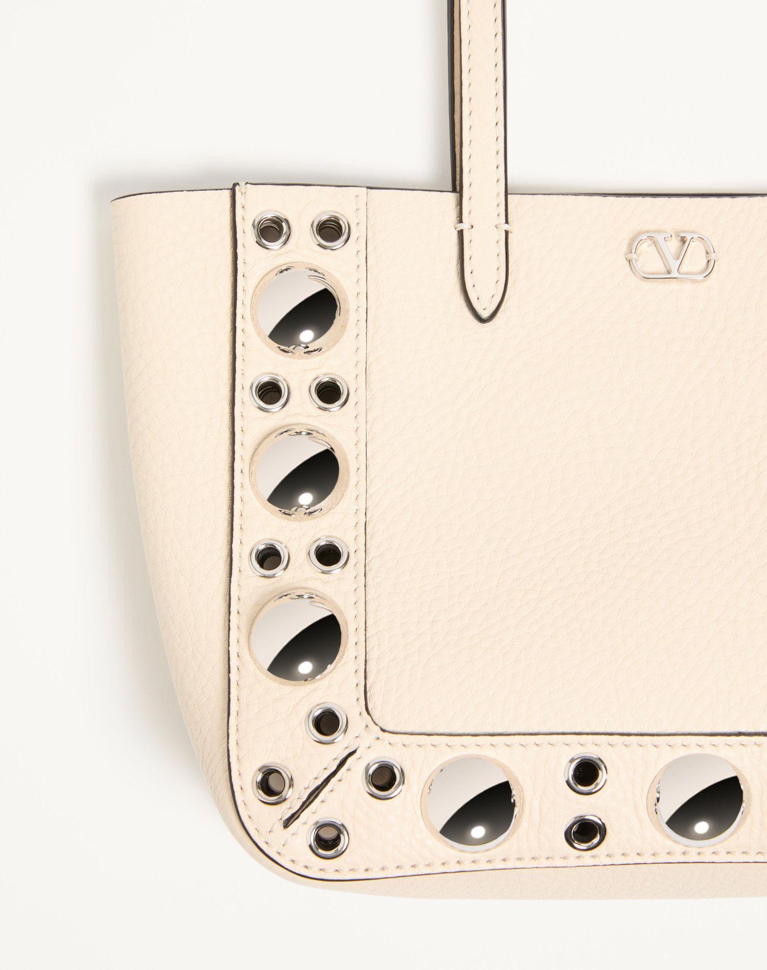 Valentino Garavani Nellcôte Mini Shopping Bag In Grainy Calfskin Product Image