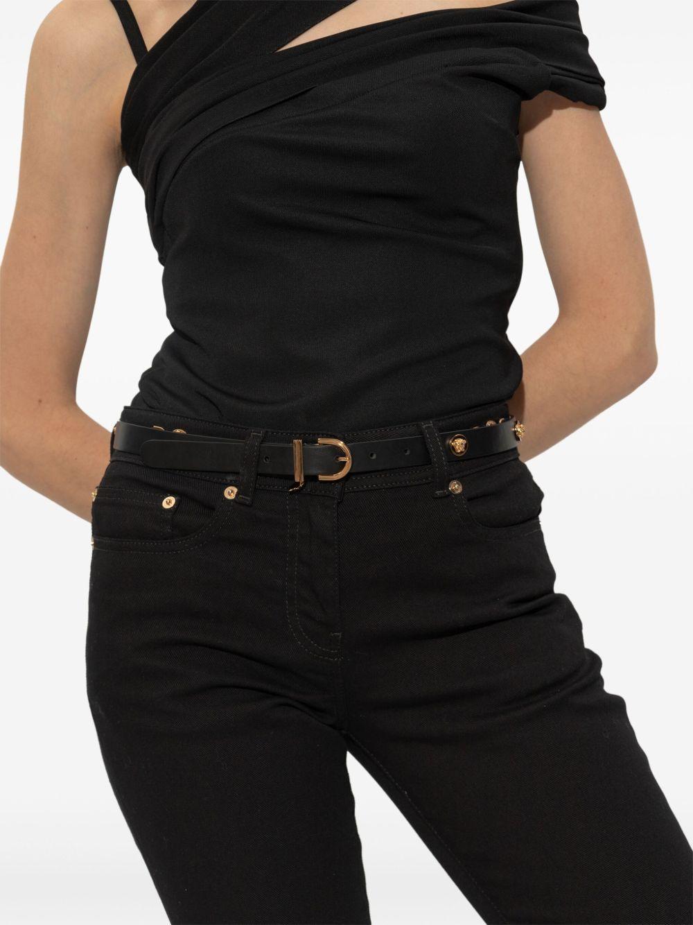 Medusa Safety Pin leather belt Product Image