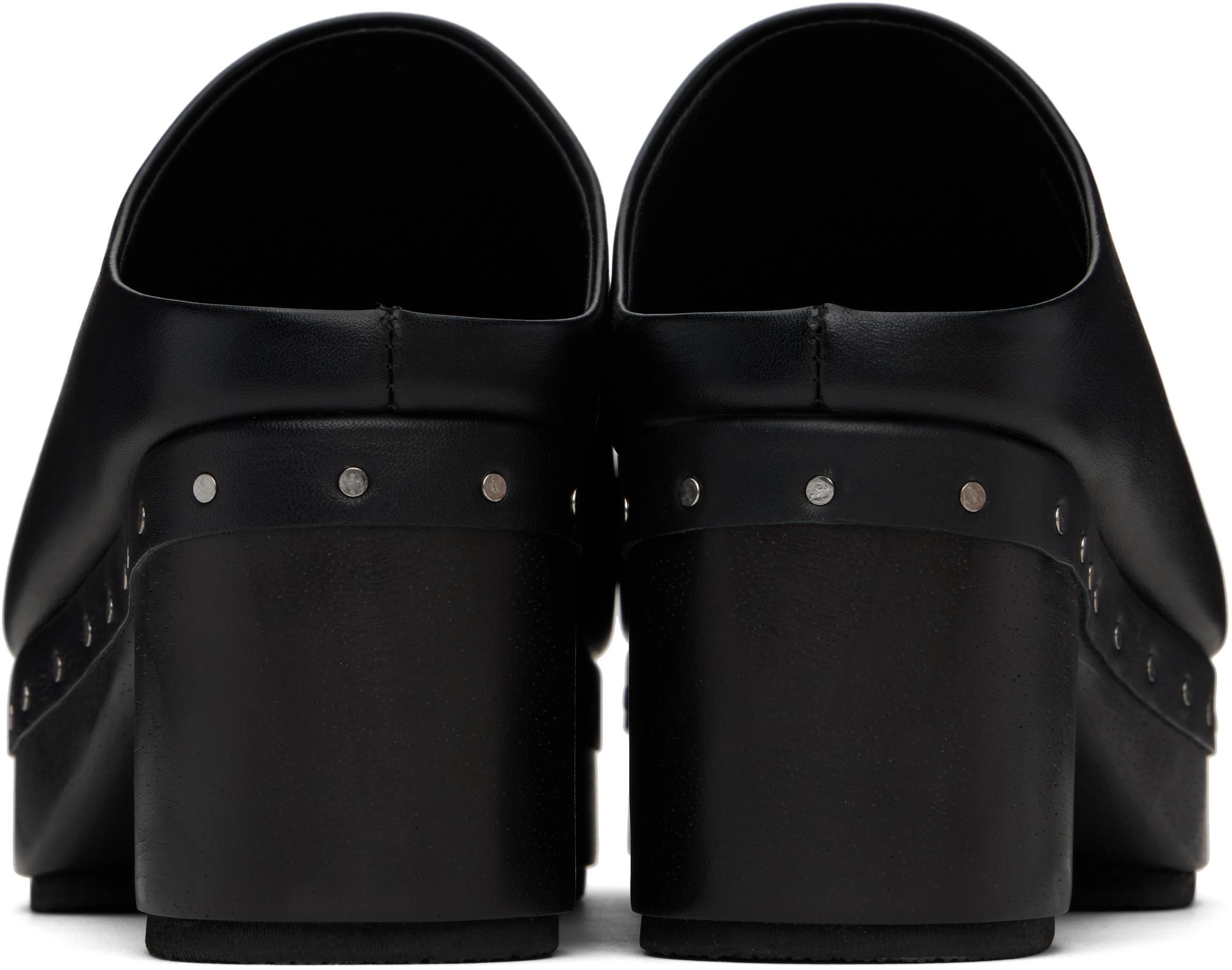 LAUREN MANOOGIAN Black Studio Clogs In B01 Black Product Image