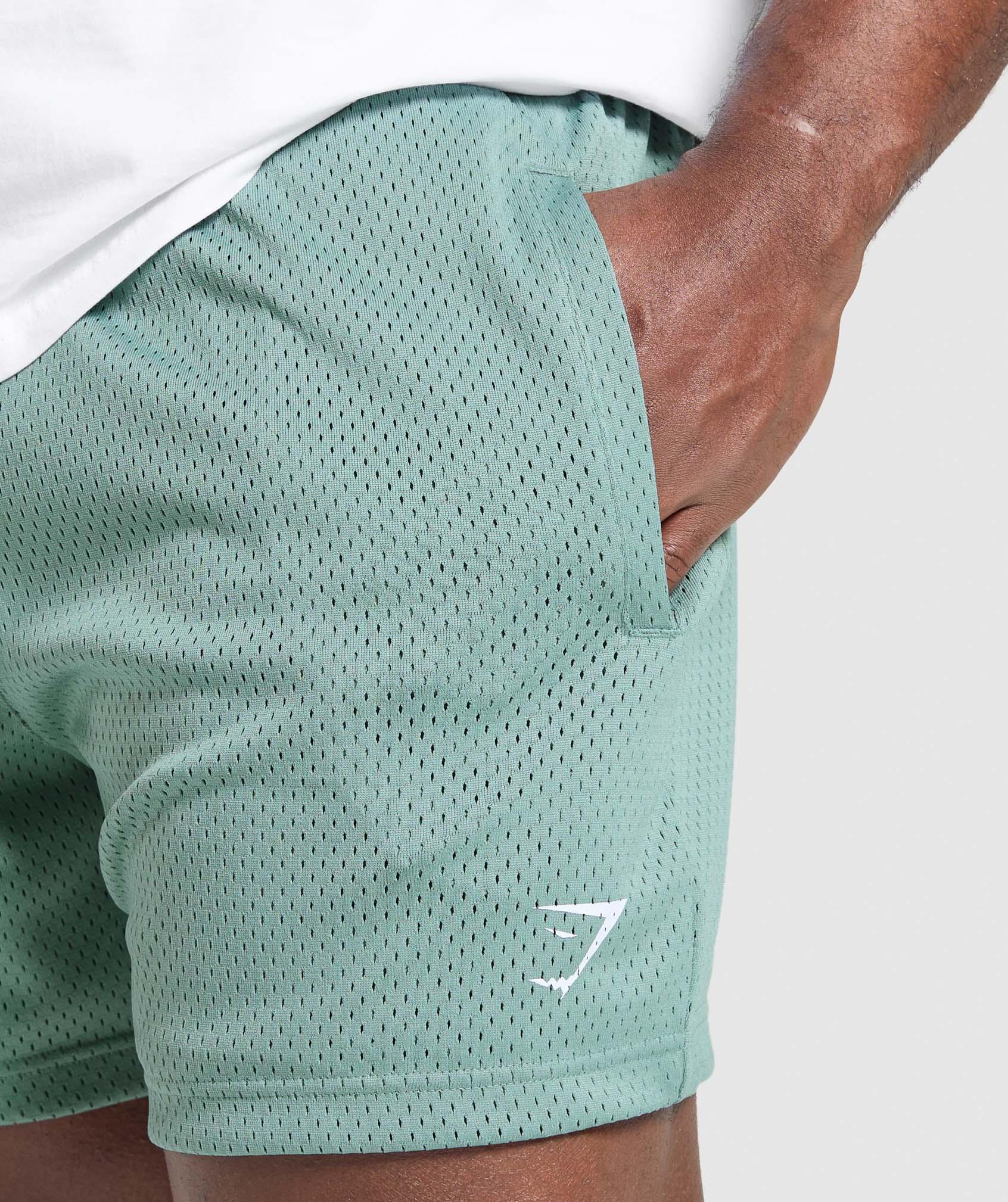 Gymshark Lifting Mesh 5" Shorts - Celeste Blue Male Product Image