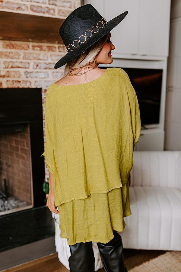 Tranquil Time Shift Top In Lime Punch Product Image