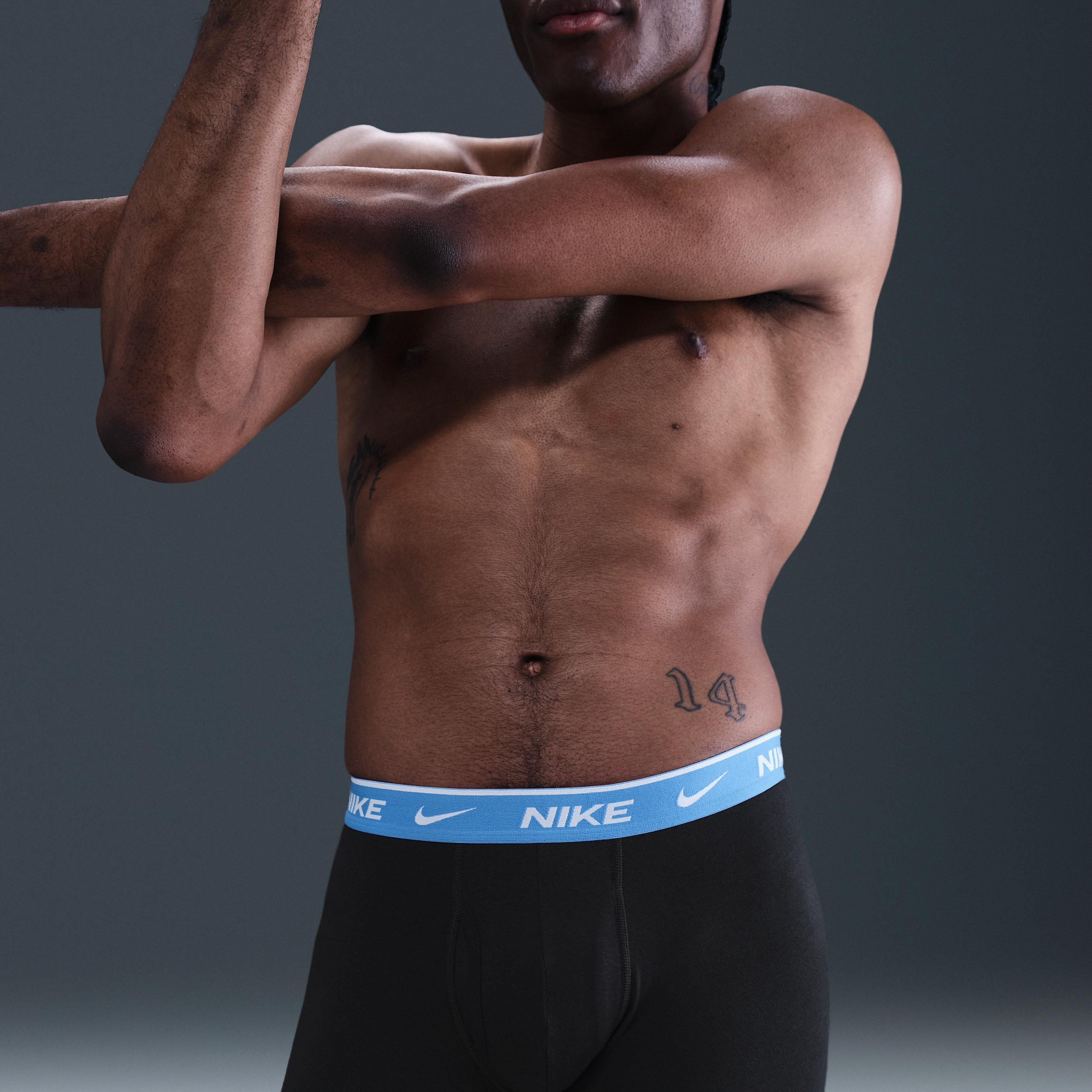 Nike Men's Dri-FIT Essential Cotton Stretch Boxer Briefs (3-Pack) Product Image