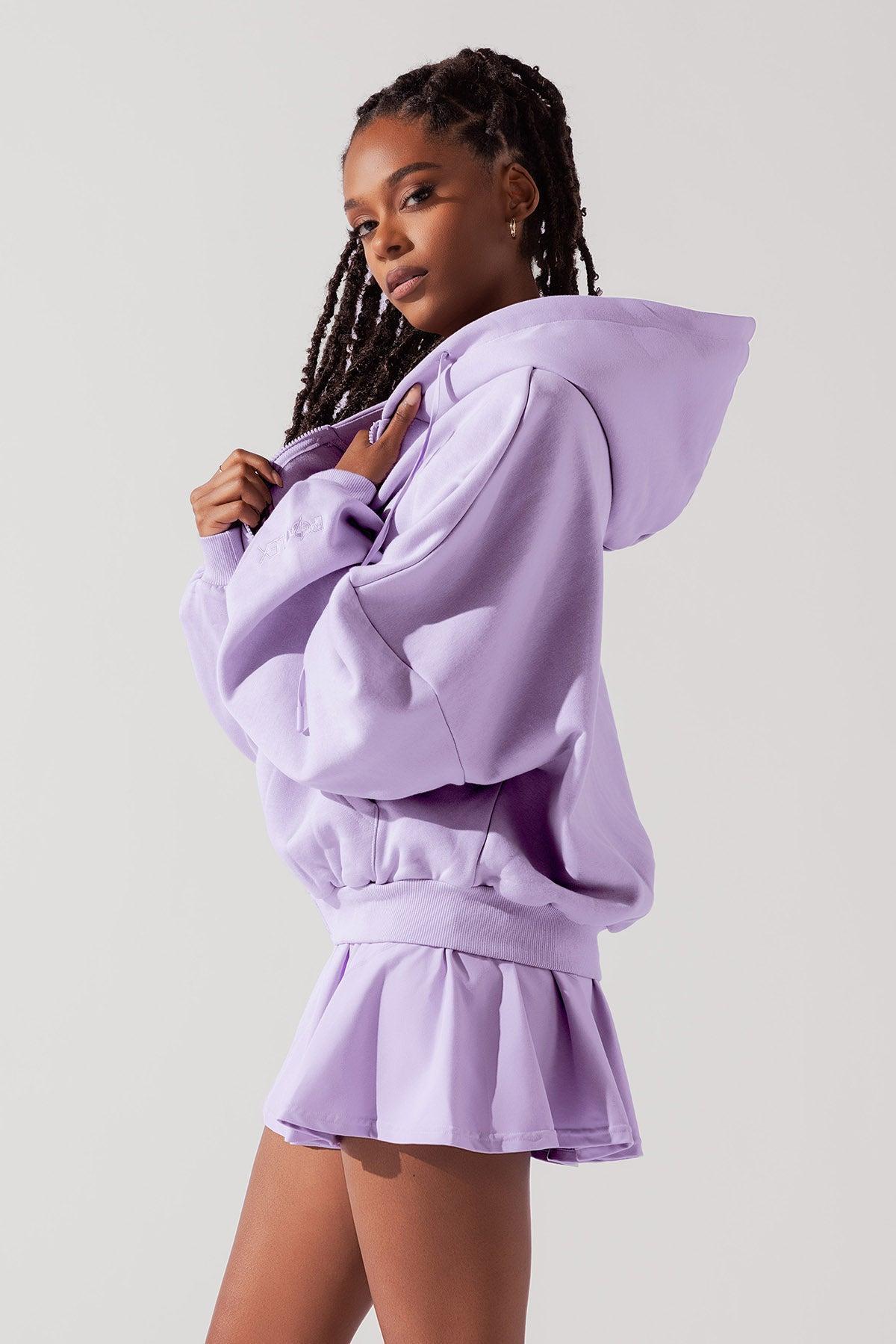 Zip Cloud Hoodie - Digital Lavender Product Image