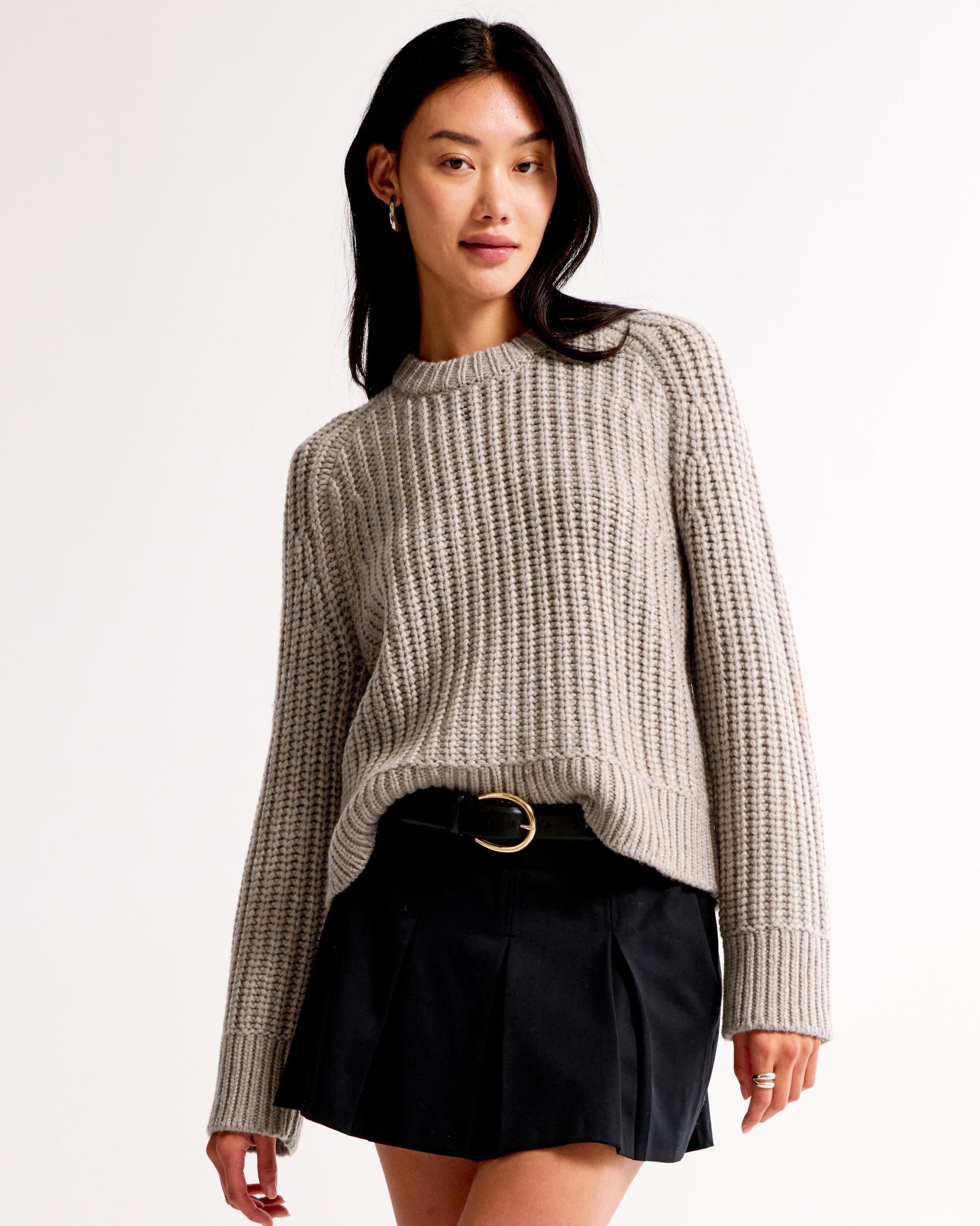 The A&F Madeline Wool-Blend Crew Sweater Product Image