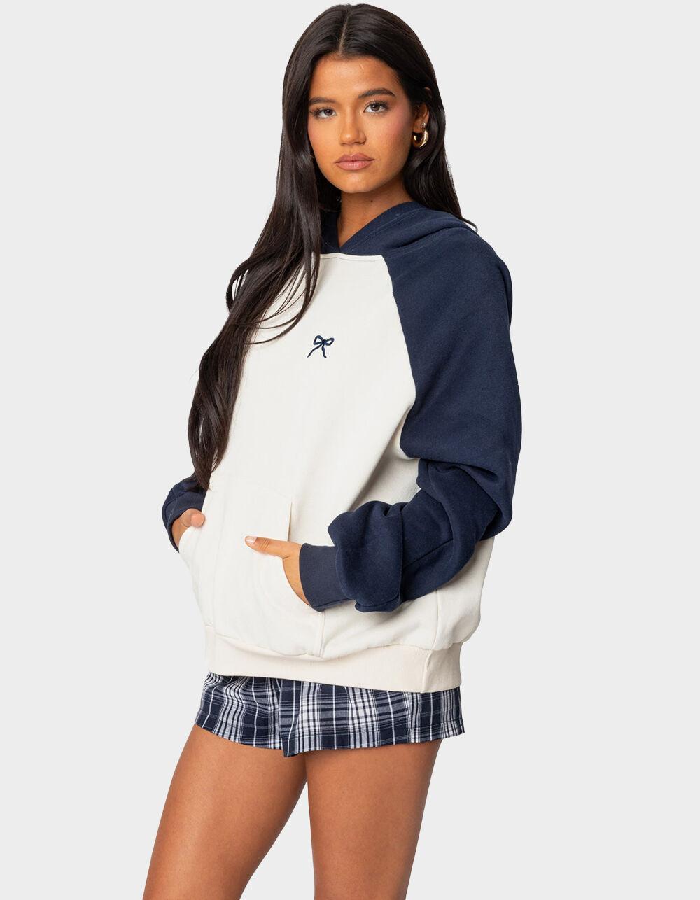 EDIKTED Raglan Bow Oversized Hoodie Product Image