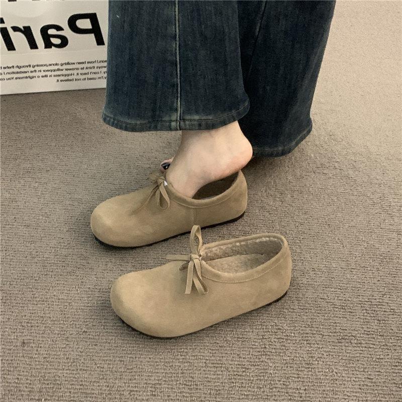 Bow Fleece-Lined Slip-Ons Product Image