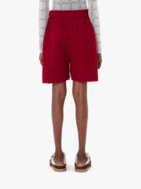 CABLE KNIT SHORTS in red | JW Anderson US  Product Image