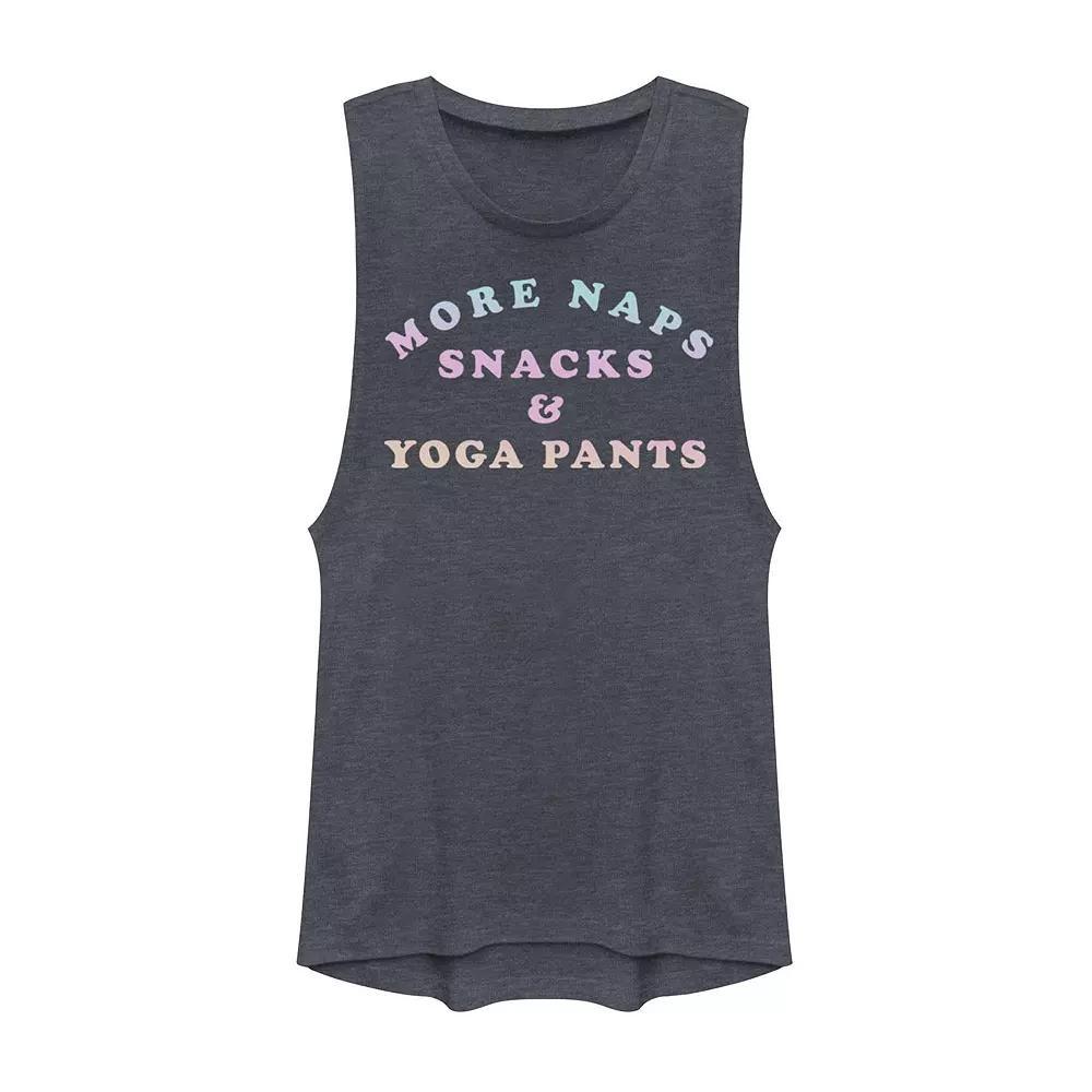 Juniors' Follow Paths Not People Outdoors Circle Graphic Muscle Tank Top, Girl's, Size: XL, Pine Grey Product Image