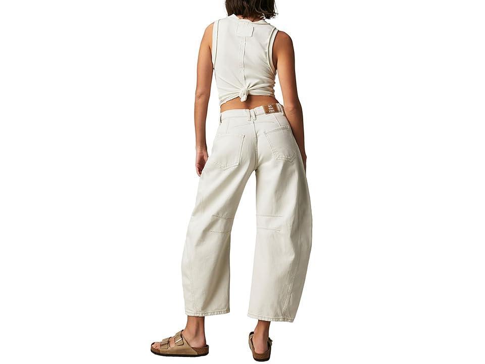 Free People We The Free Good Luck Mid Rise Cropped Barrel Jeans Product Image