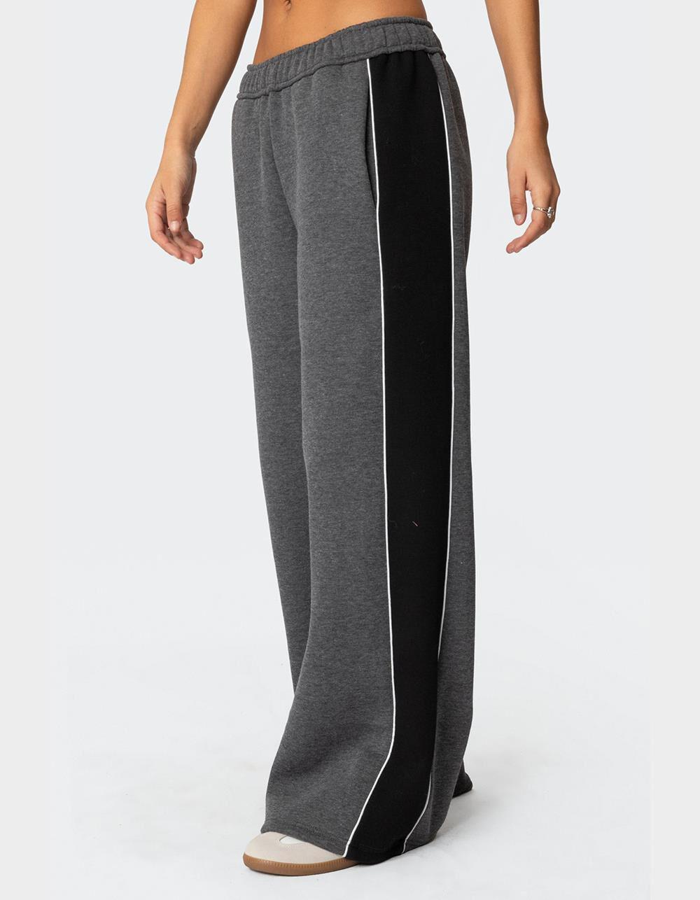 EDIKTED Contrast Panel Sweatpants Product Image
