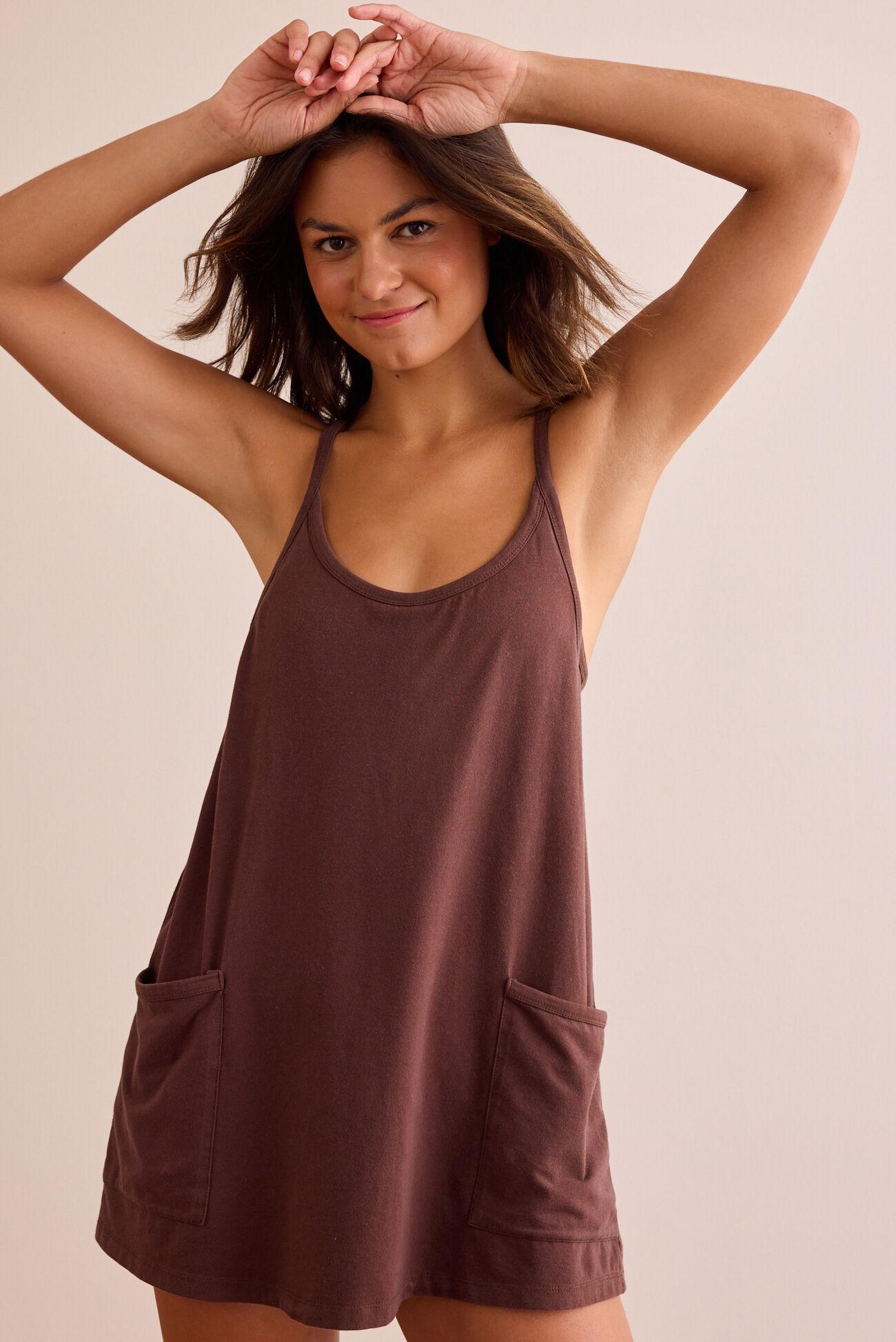 Hang Tough Mineral Wash Mini Dress Product Image