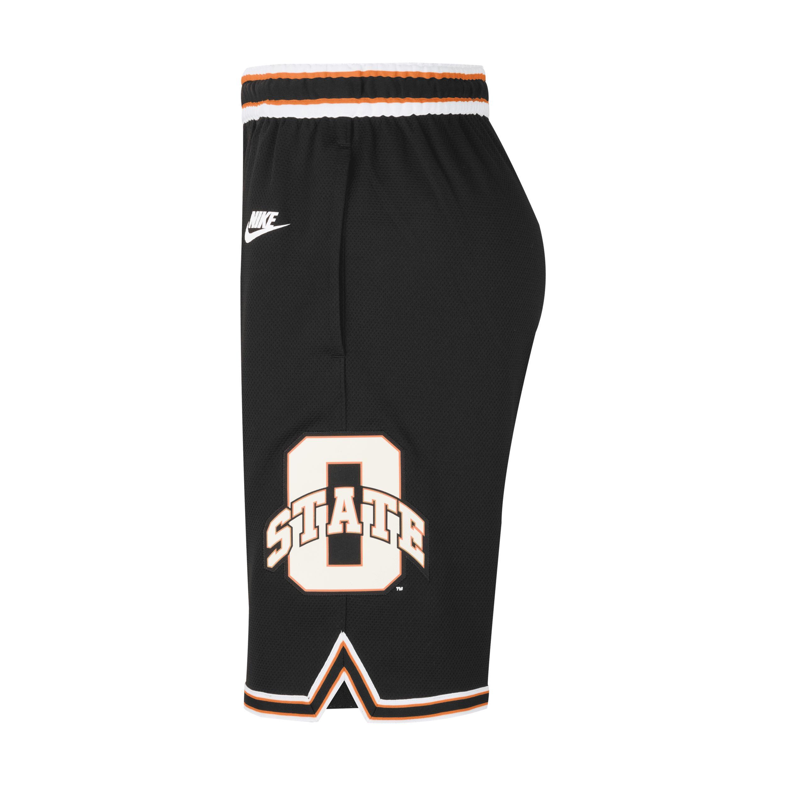 Men's Nike Black Oklahoma State Cowboys Retro Replica Basketball Shorts, Size: Small Product Image