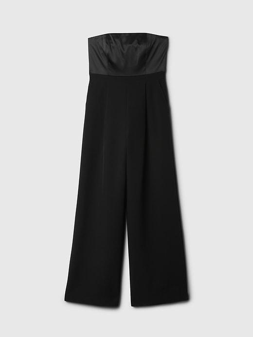 Strapless Mixed Media Jumpsuit Product Image