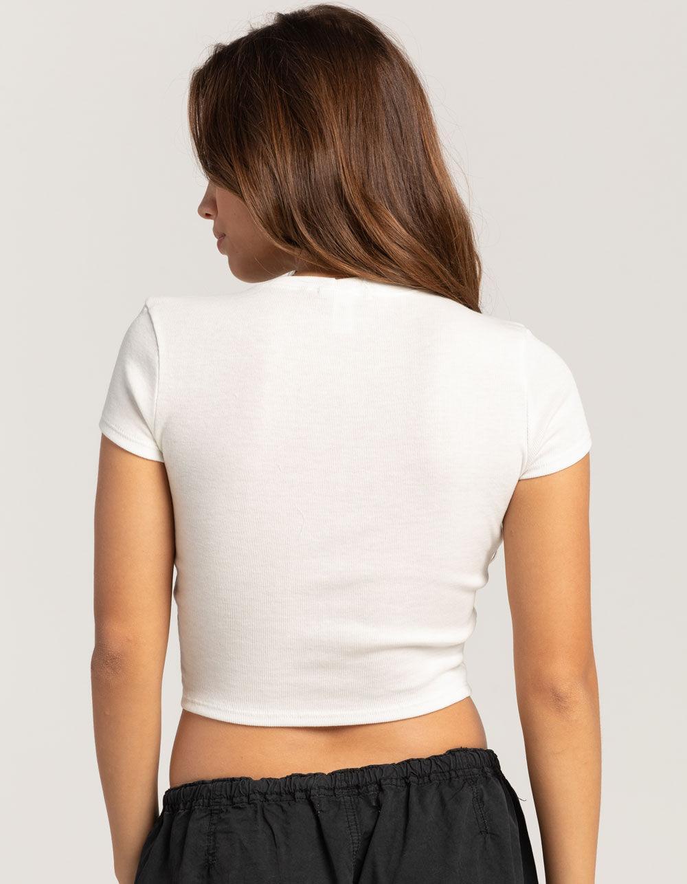 FULL TILT Tini Time Womens Baby Tee - CREAM Product Image