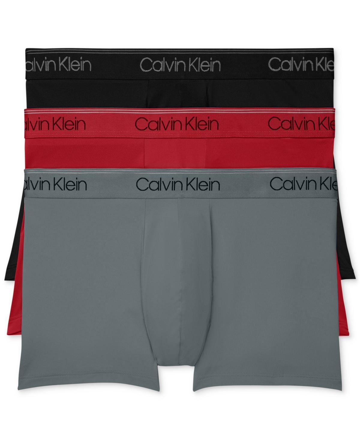 Calvin Klein Men's Micro Stretch 3-Pack Low Rise Trunk - Multi - XL Product Image