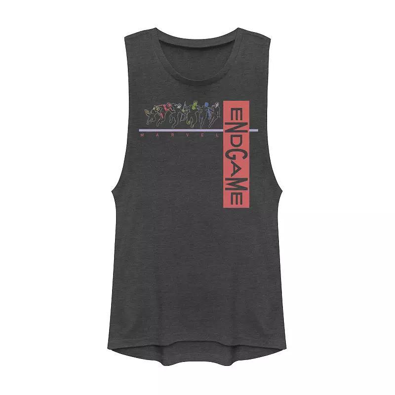Juniors' Marvel Endgame Squad Muscle Tank Top, Girl's, Size: XS, Grey Product Image