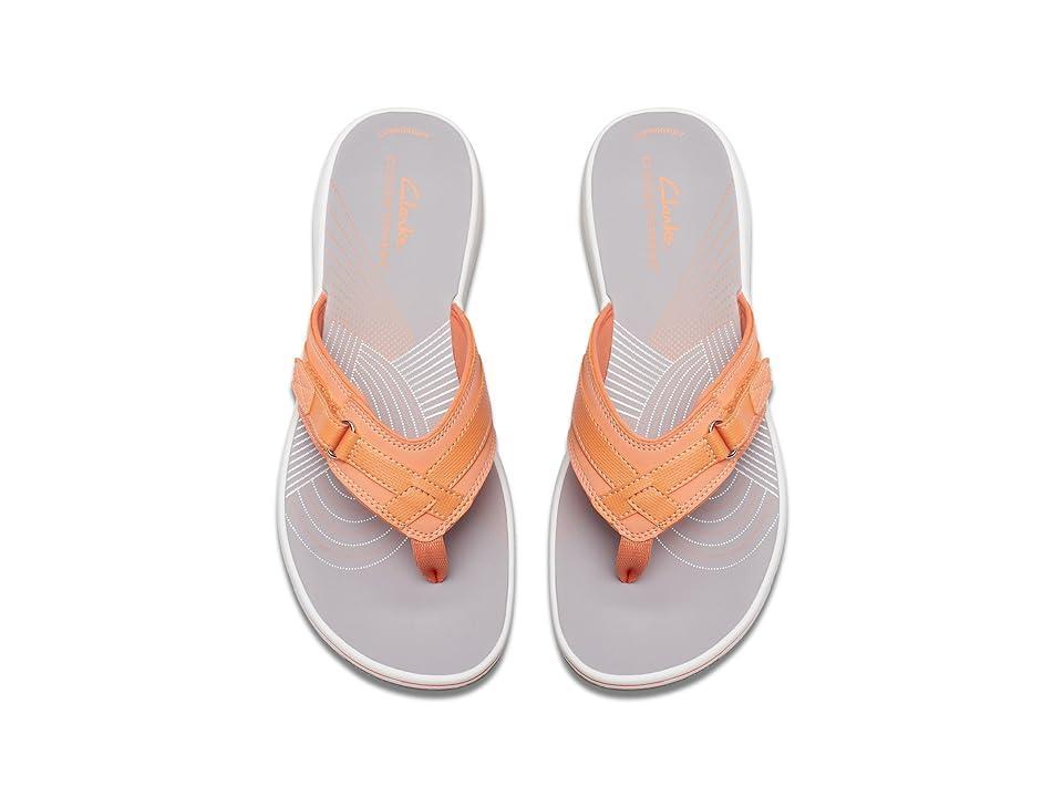 Clarks Breeze Sea (Tangerine/Pop Synthetic) Women's Sandals Product Image