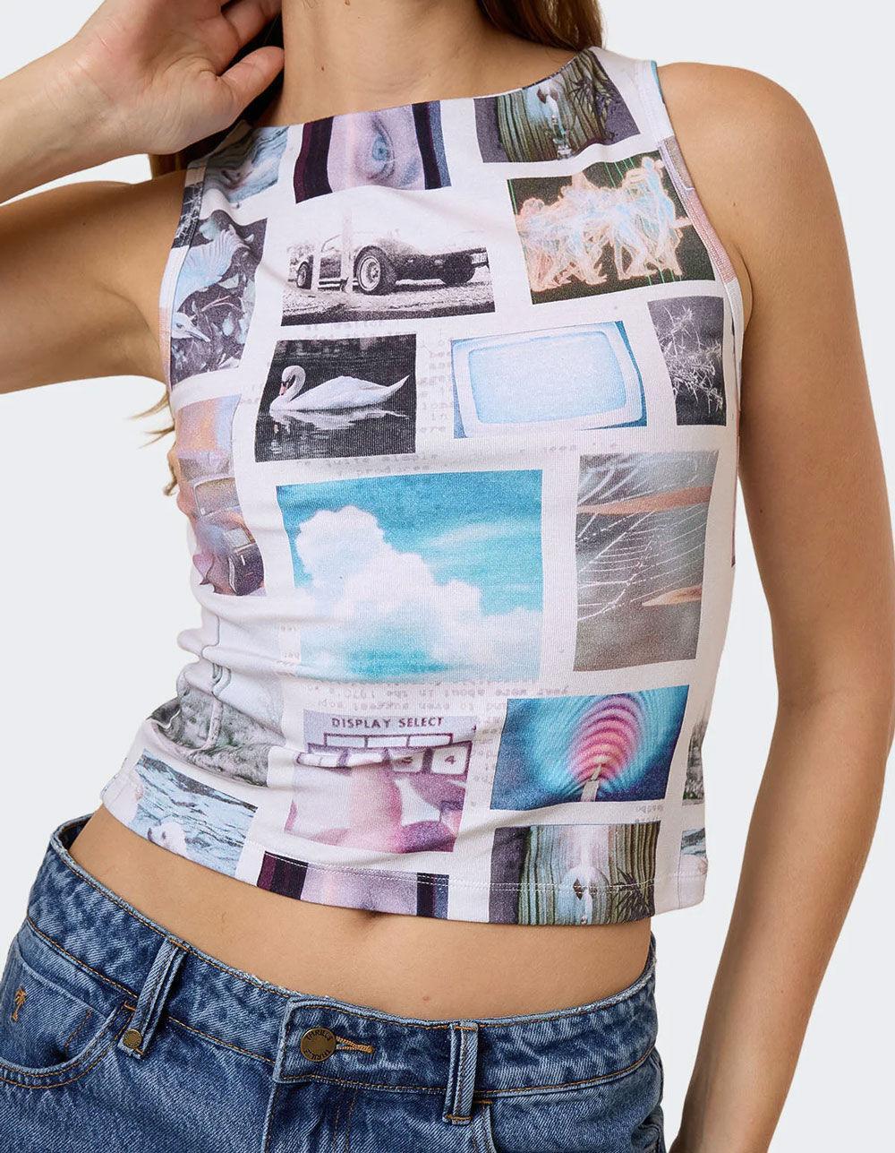 THRILLS Natural Progression Womens Sleeveless Top - WHITE COMBO Product Image
