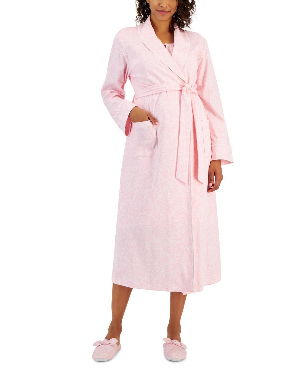 Charter Club Womens Cotton Floral Belted Robe, Created for Macys Product Image