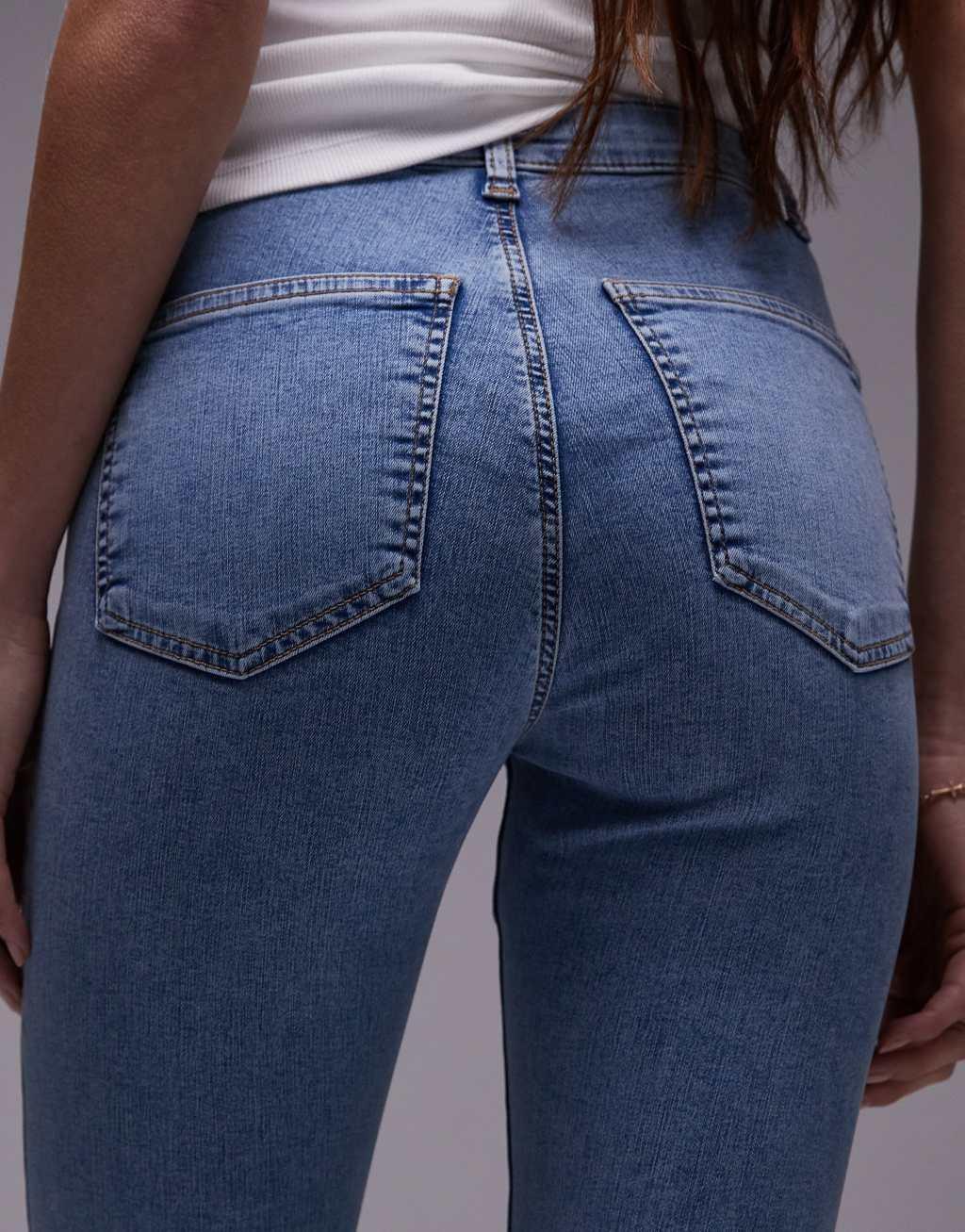 Topshop Joni high rise jean super skinny in bleach Product Image