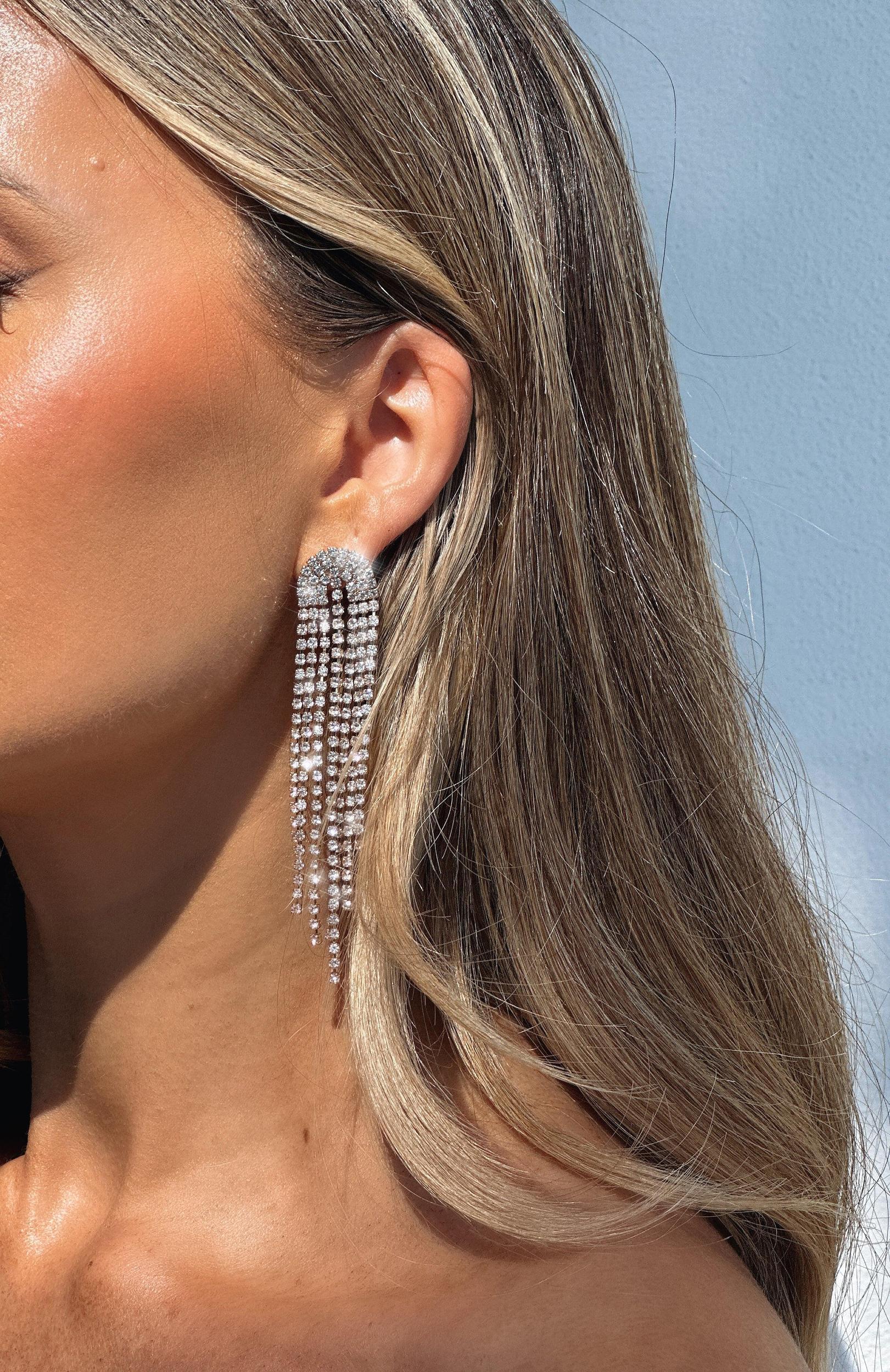 Chloe Chandelier Earrings Gold Product Image