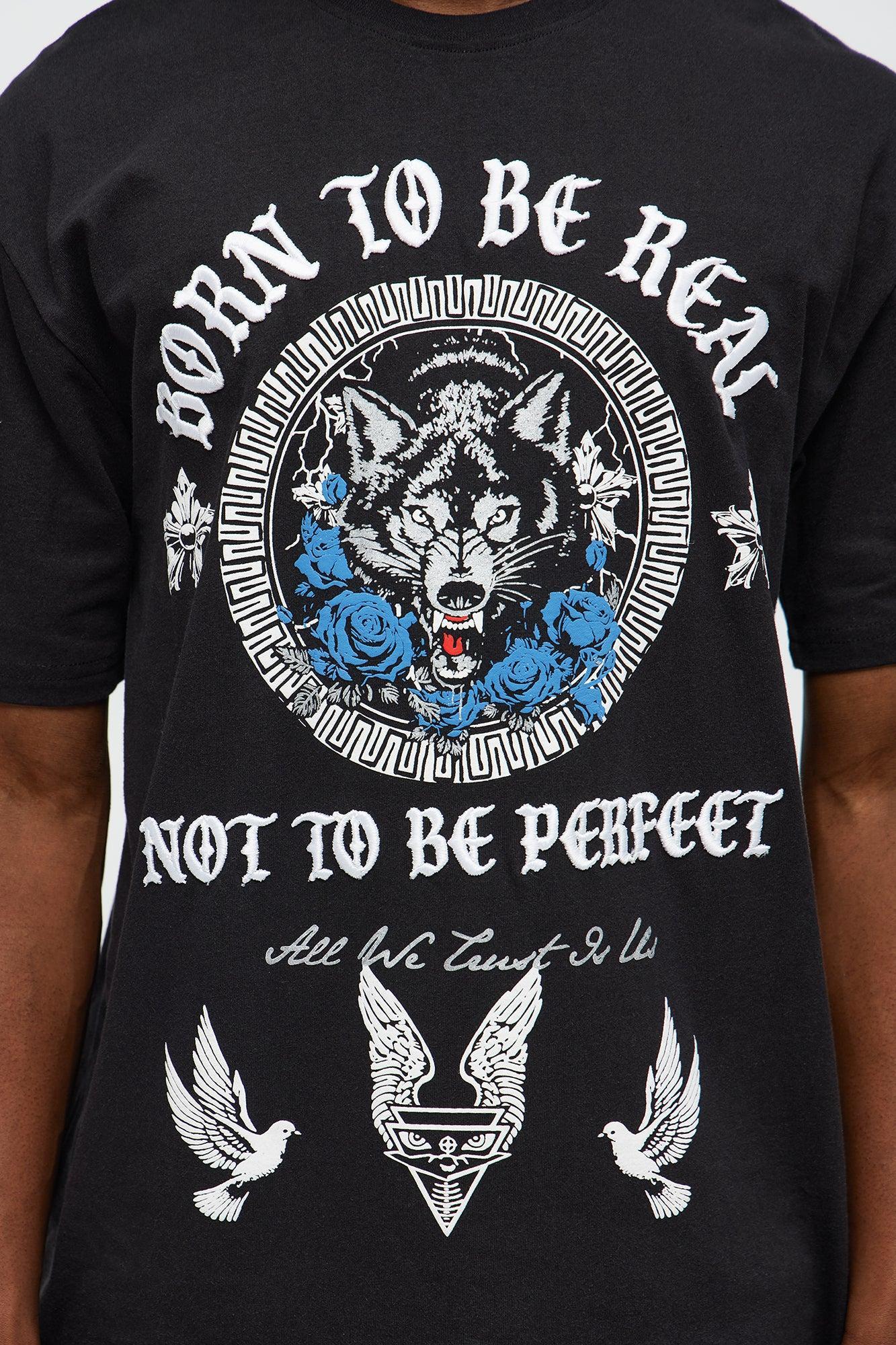 Born To Be Real Short Sleeve Tee - Black Male Product Image