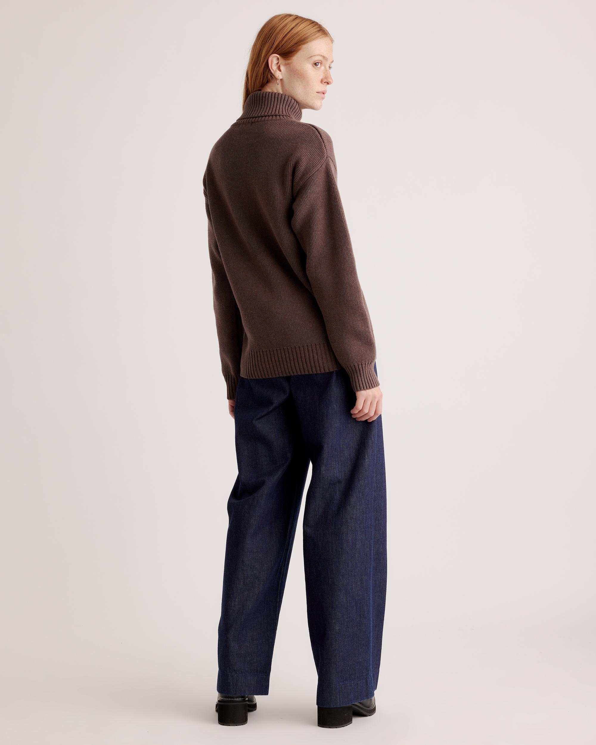 Quince | Women's Turtleneck Sweater Organic Cotton Product Image
