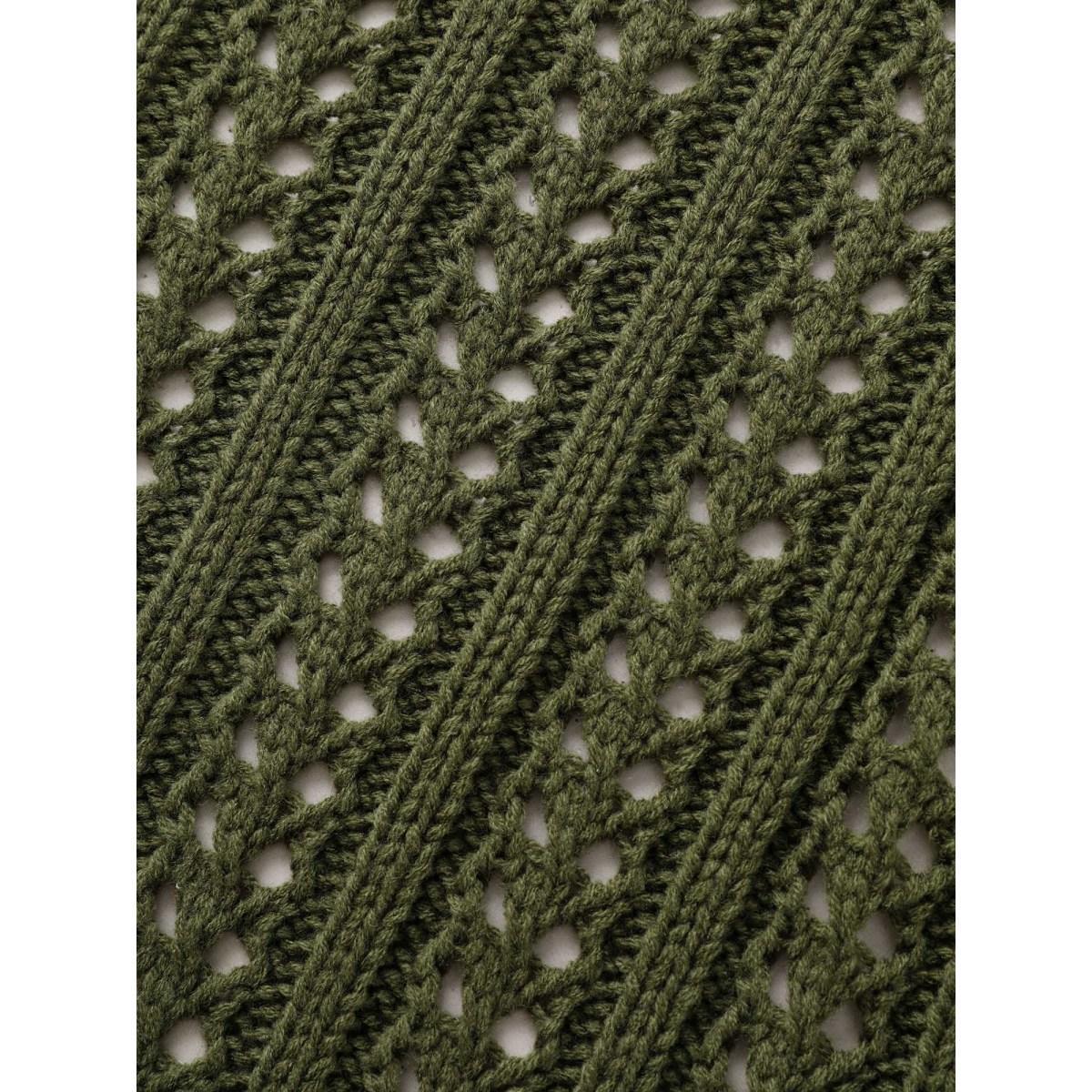 Plus Size Solid Cable Knit Raglan Sleeve Cardigan Olive Women Casual Loose Long Sleeve Everyday Cardigans BloomChic 26/4X Product Image