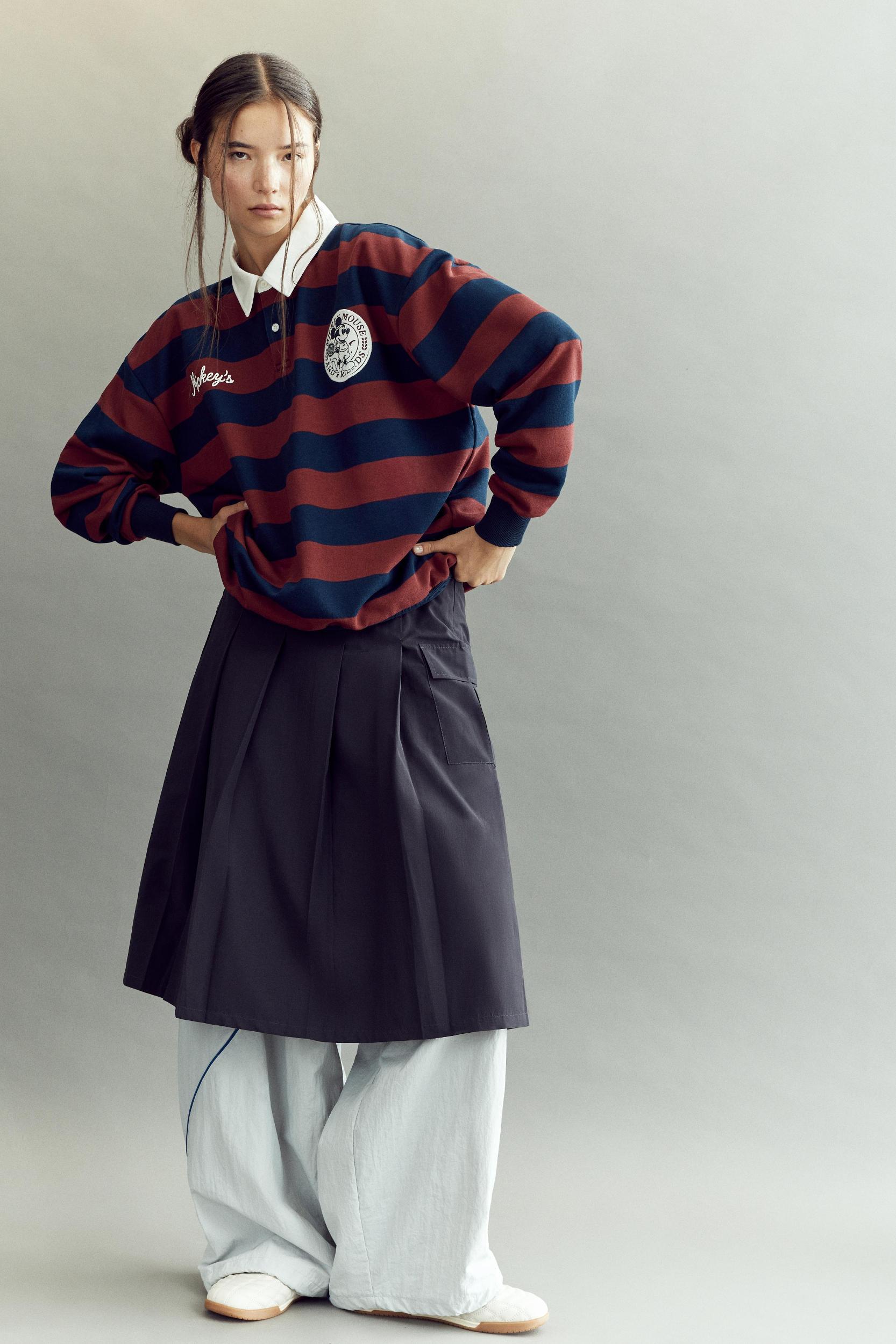 Striped Mickey Mouse polo shirt Product Image