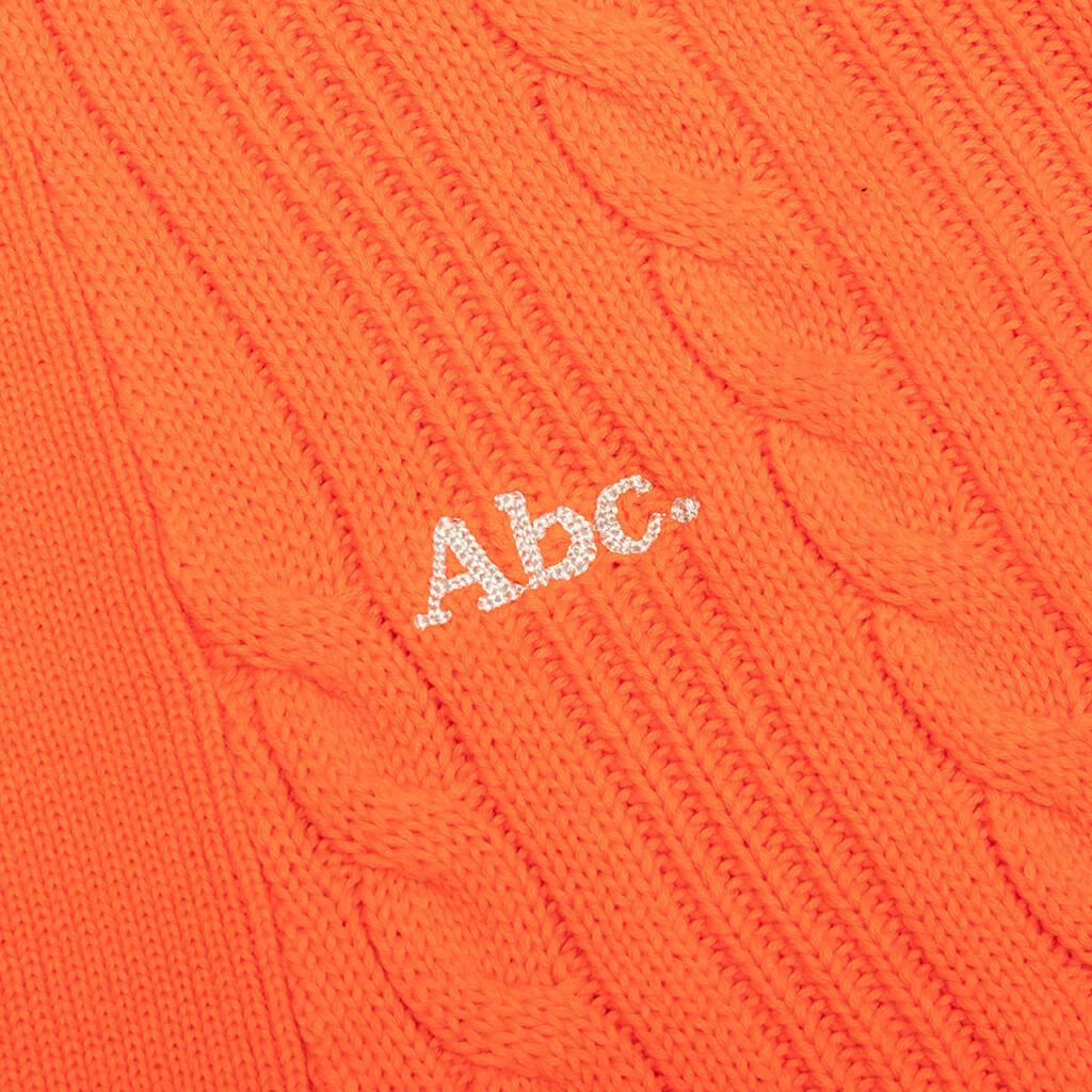 Cableknit Cardigan - Carnelian Orange Male Product Image