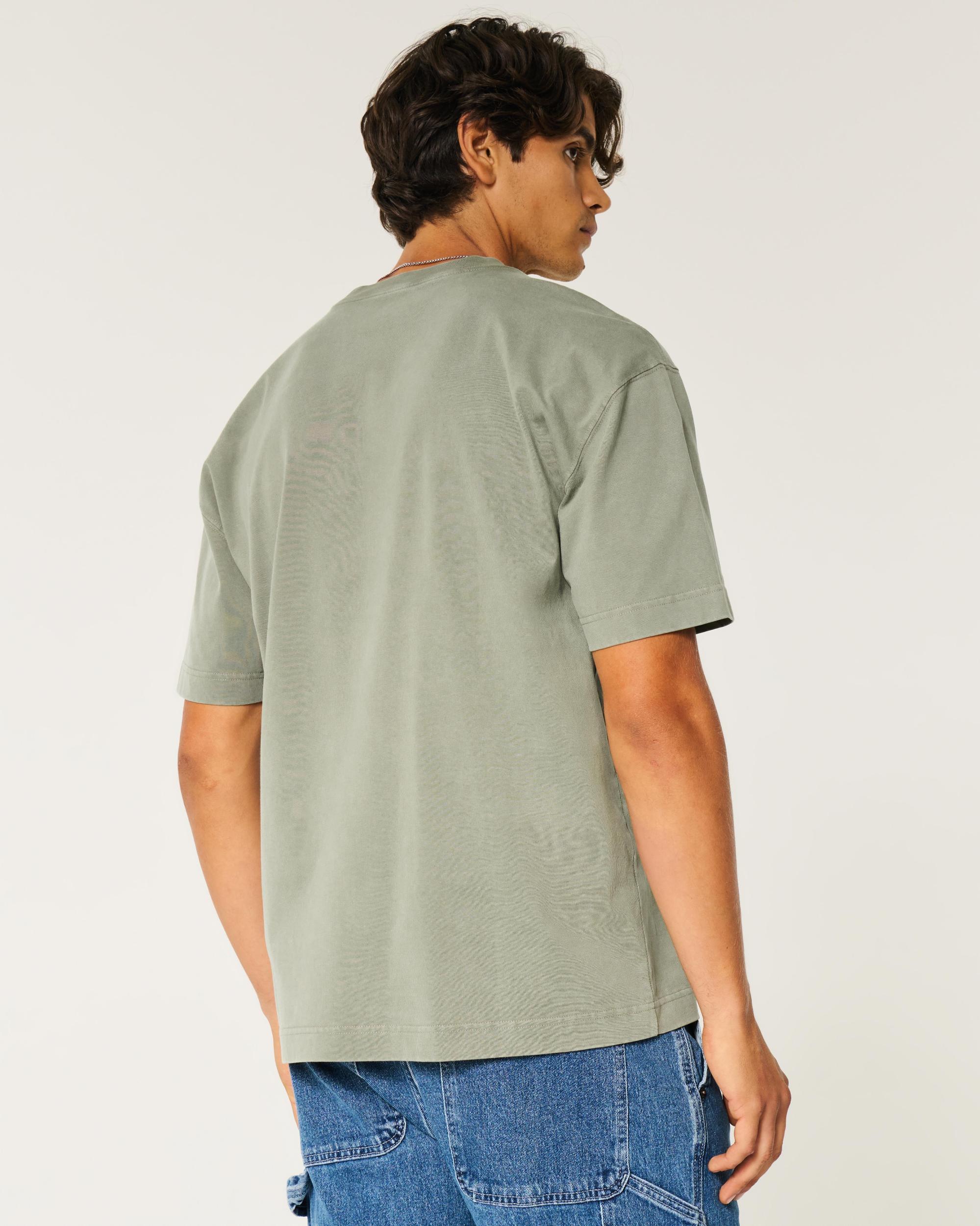 Boxy Heavyweight Washed Crew T-Shirt Product Image