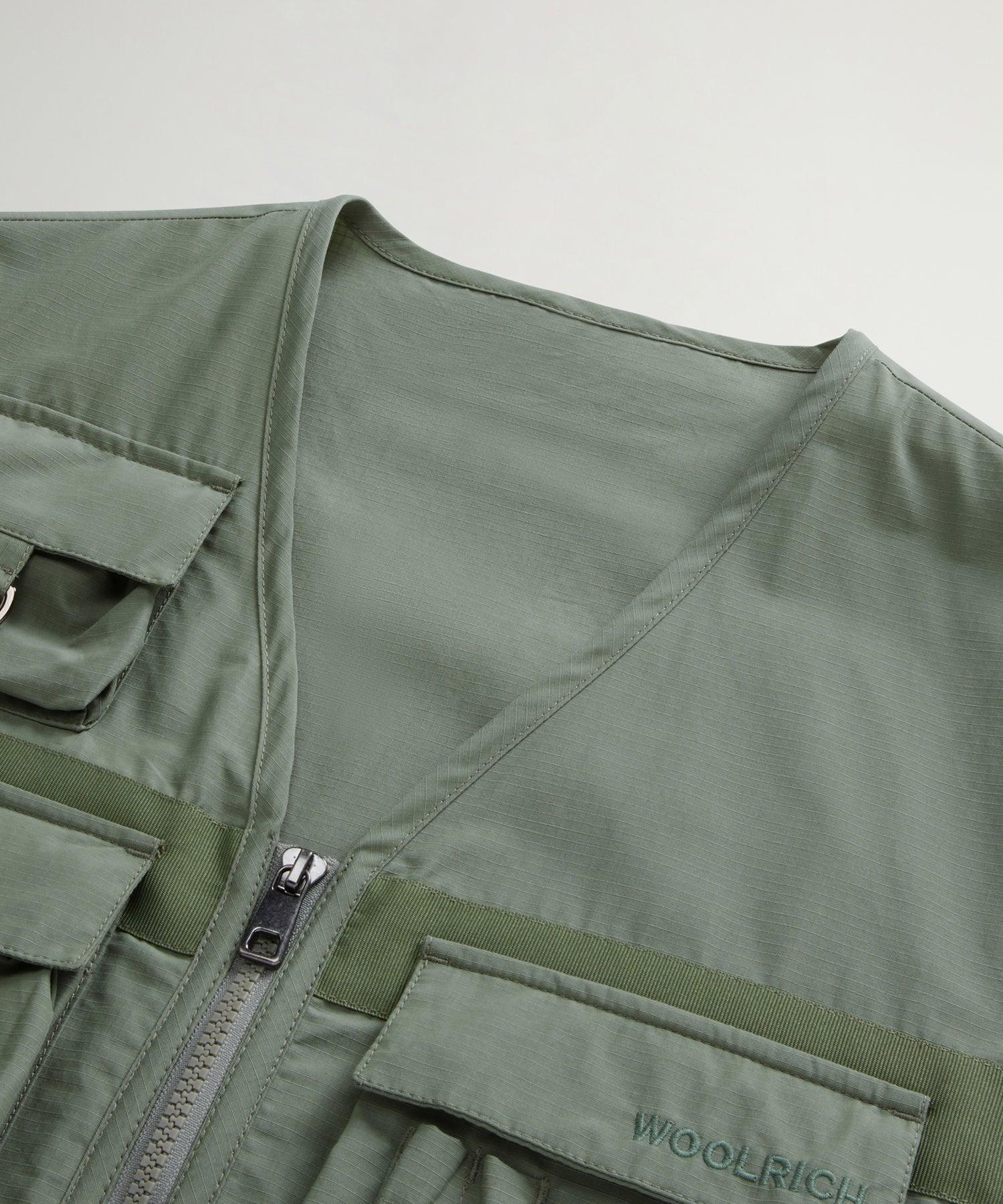 Todd Snyder x Woolrich Fishing Vest in Sage Product Image